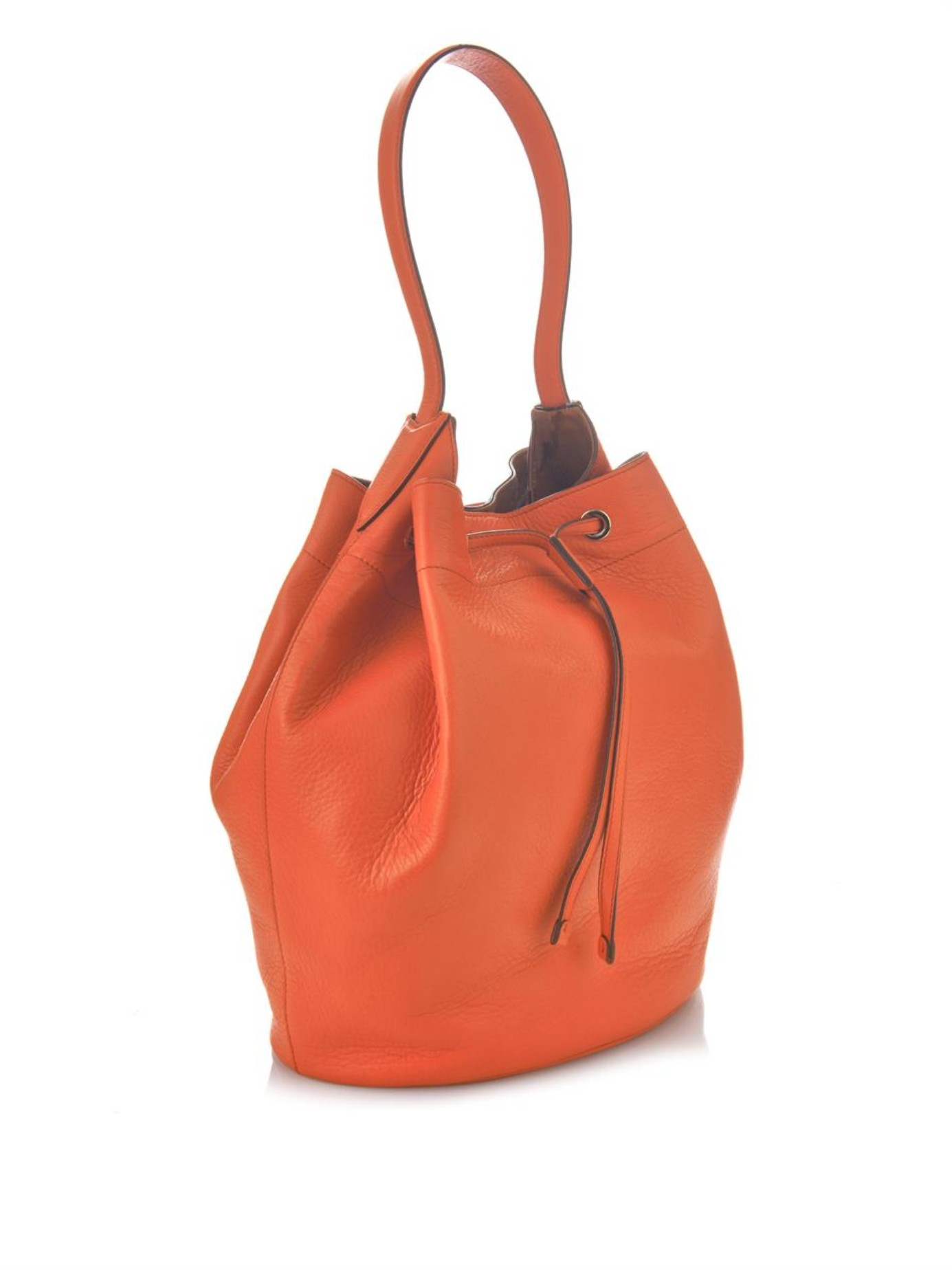 bucket bag orange