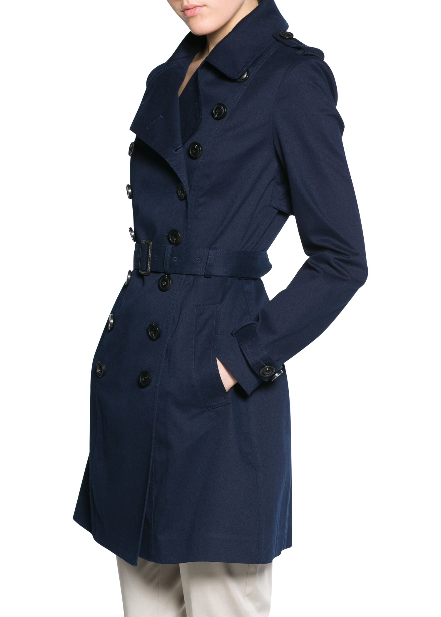 classic cotton trench coat