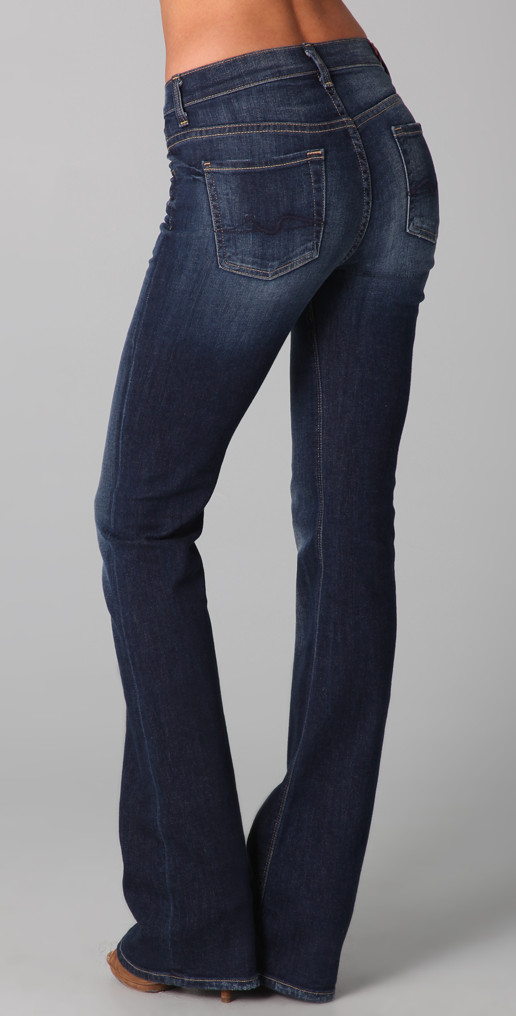 high waist bootcut jeans for women