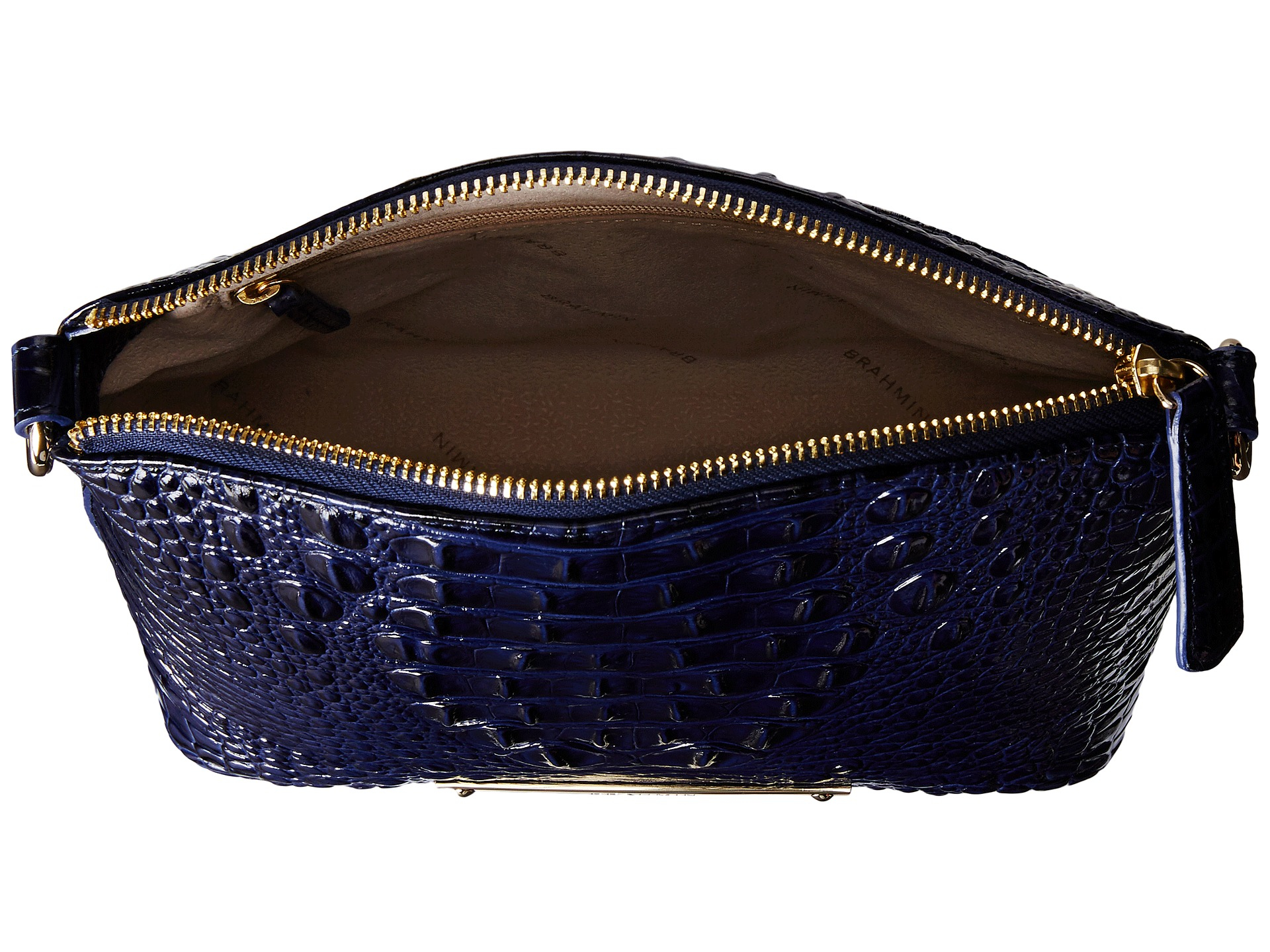 Brahmin Melbourne Collection Perri Crocoembossed Crossbody Bag in