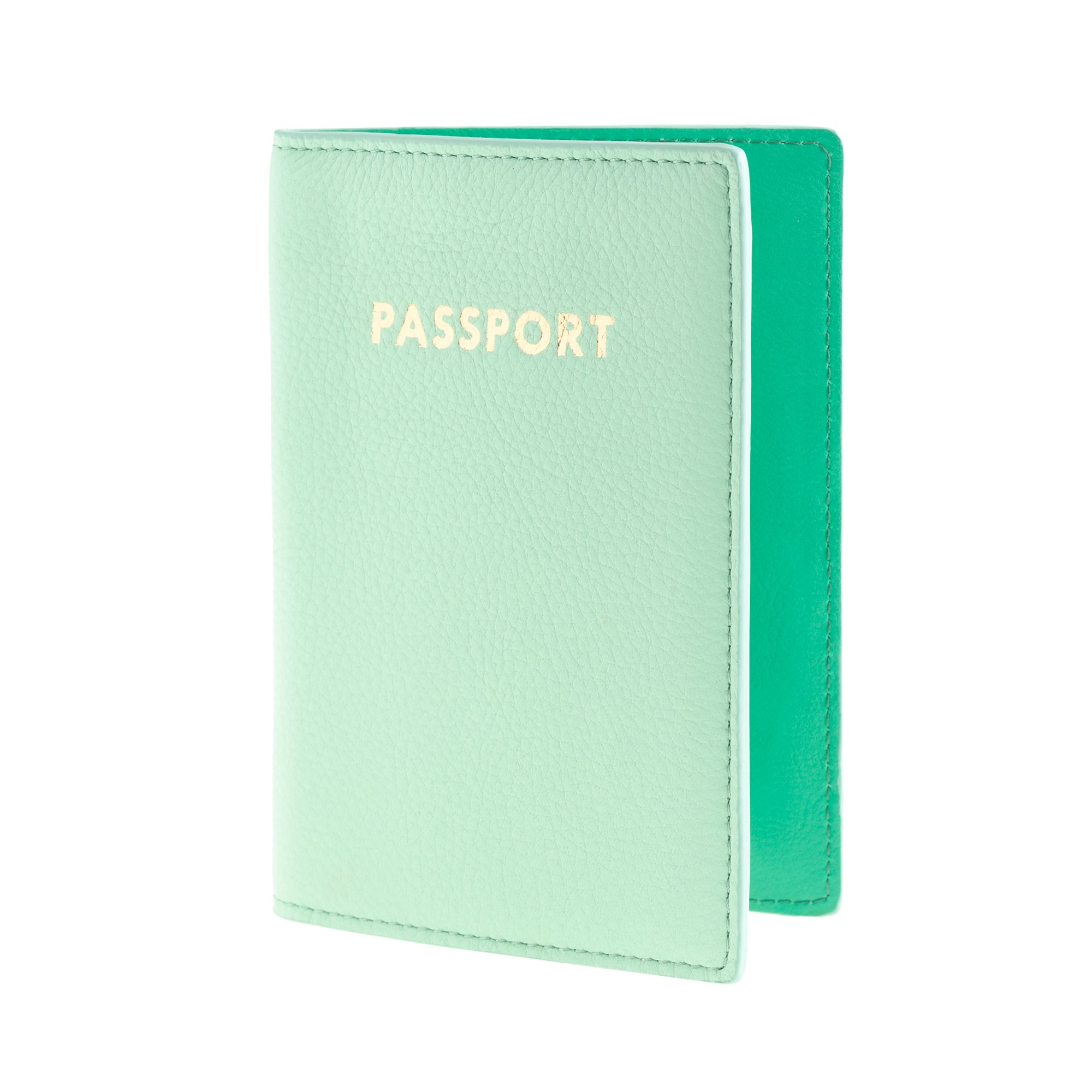 J.crew Leather Passport Case in Green Lyst