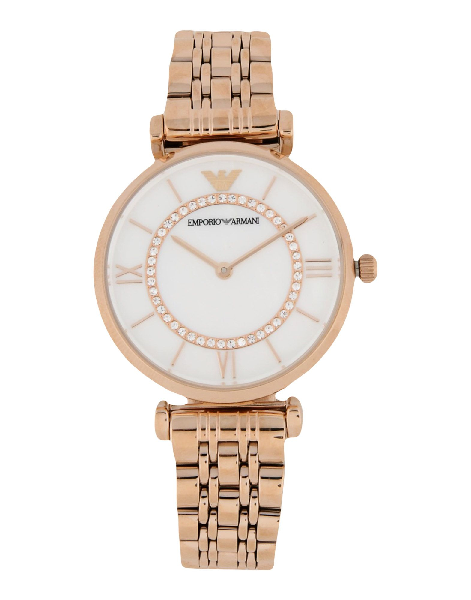 Emporio armani Wrist Watch in Pink | Lyst