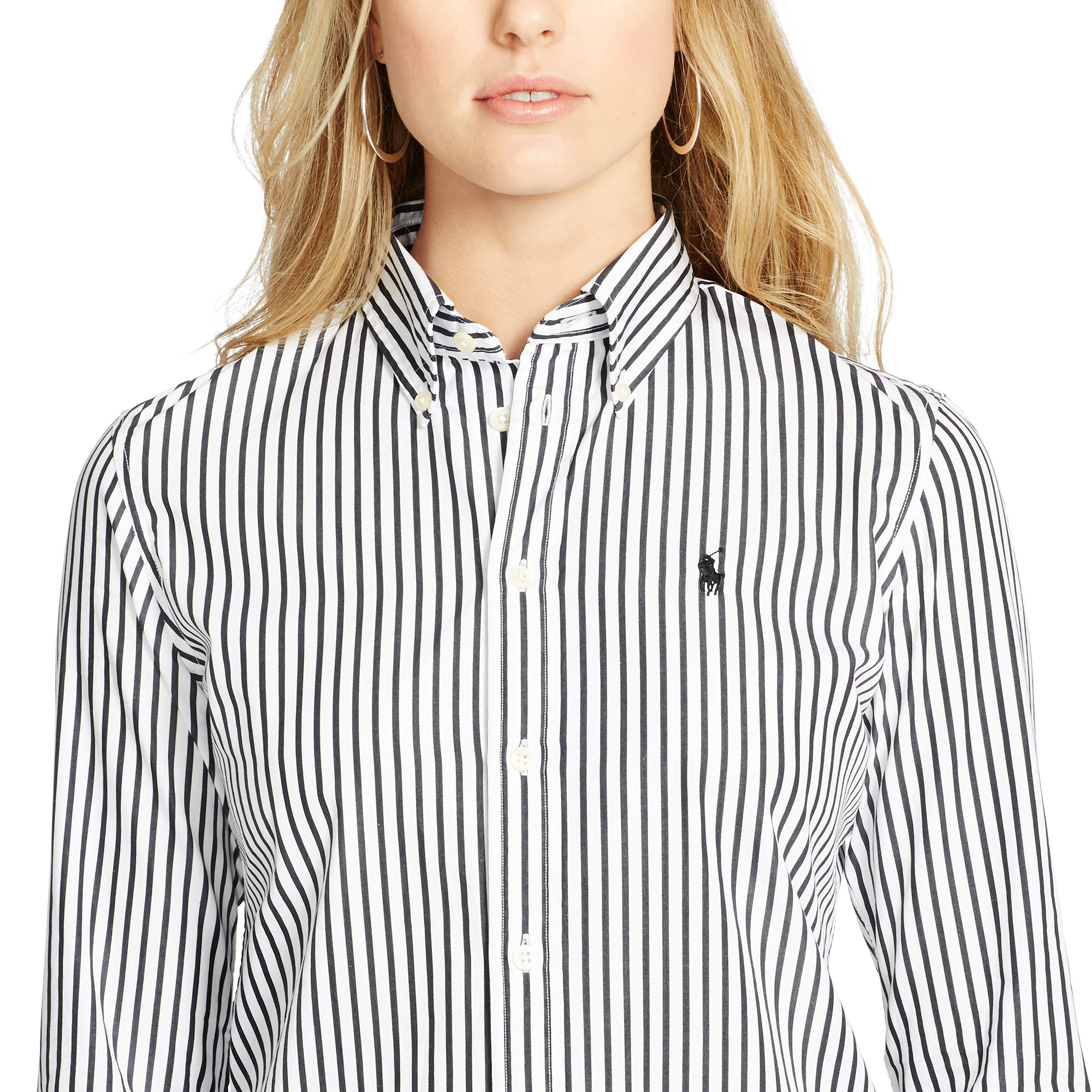 polo ralph lauren custom fit striped shirt