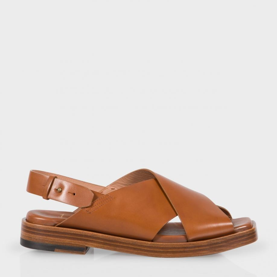 Lyst - Paul Smith Women's Tan Leather 'kody' Sandals in Brown