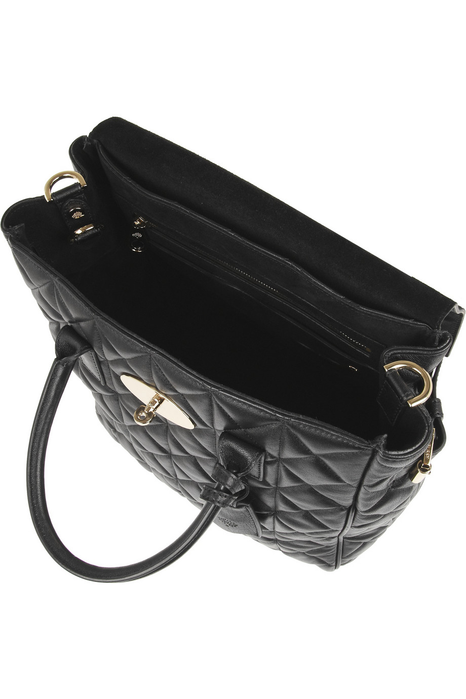 Lyst Mulberry Cara Delevingne Large Quilted Leather Backpack in Black