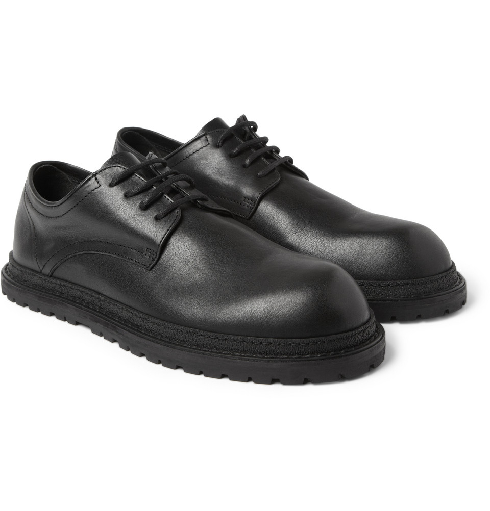 Ann Demeulemeester RubberSoled Leather Derby Shoes in