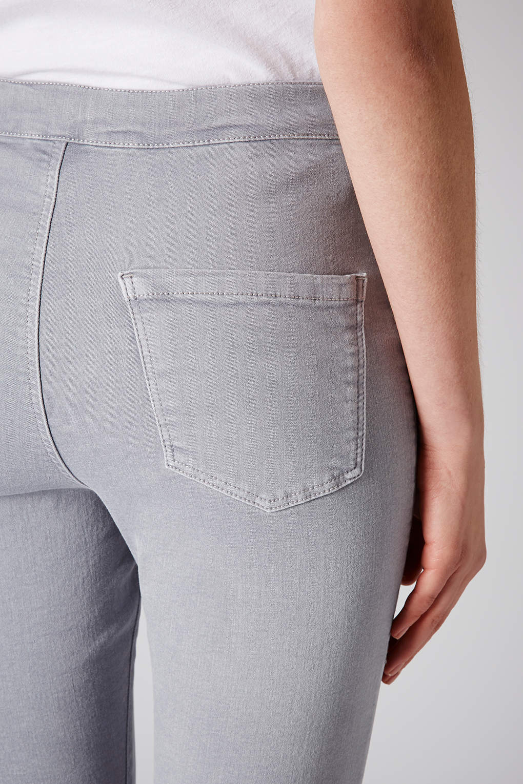gray moto jeans