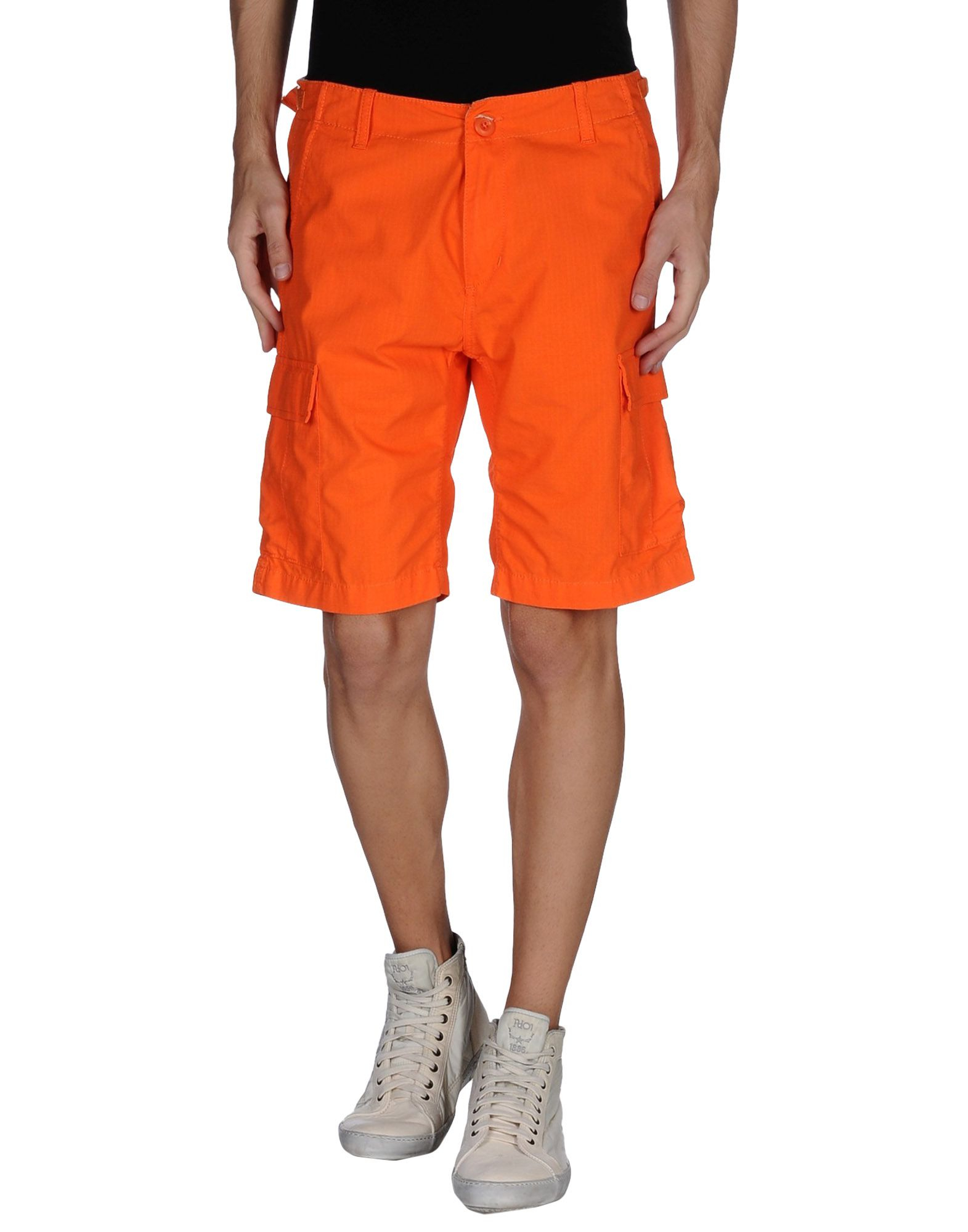 carhartt-bermuda-shorts-in-orange-for-men-lyst