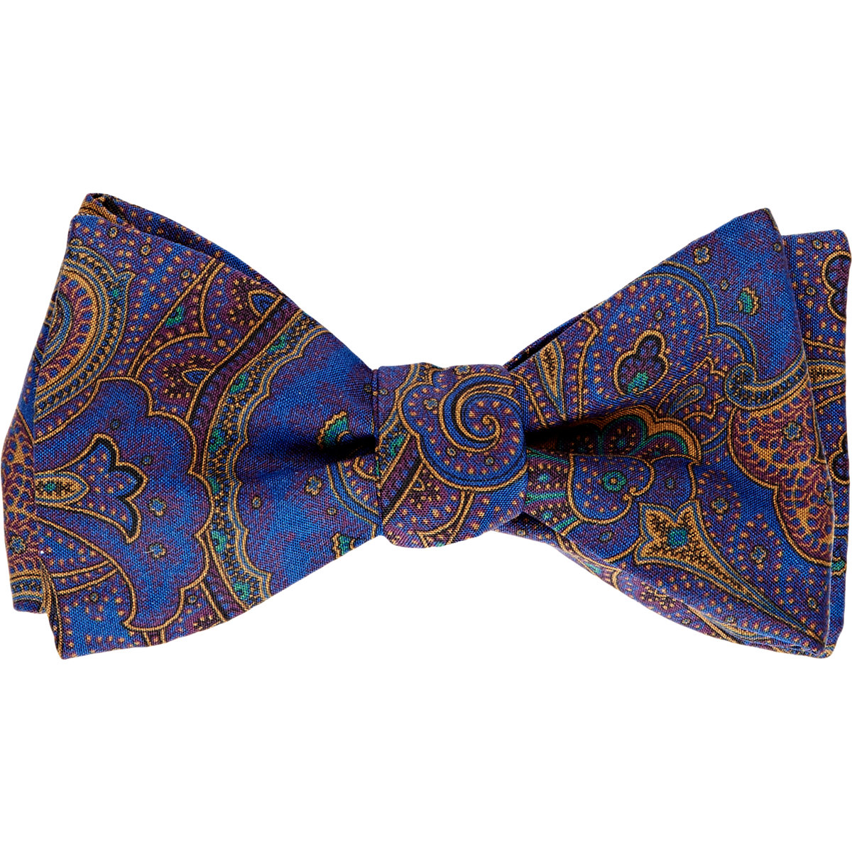 Cedar Hill Diamond Tip Bow Tie Shop our site for the biggest selection of ties and the highest quality out there. Whether you're looking for a cotton or silk style, we have you covered with our selection of paisley bow ties. Free shipping and returns on orders of $20 or more. Buy today and find your style.