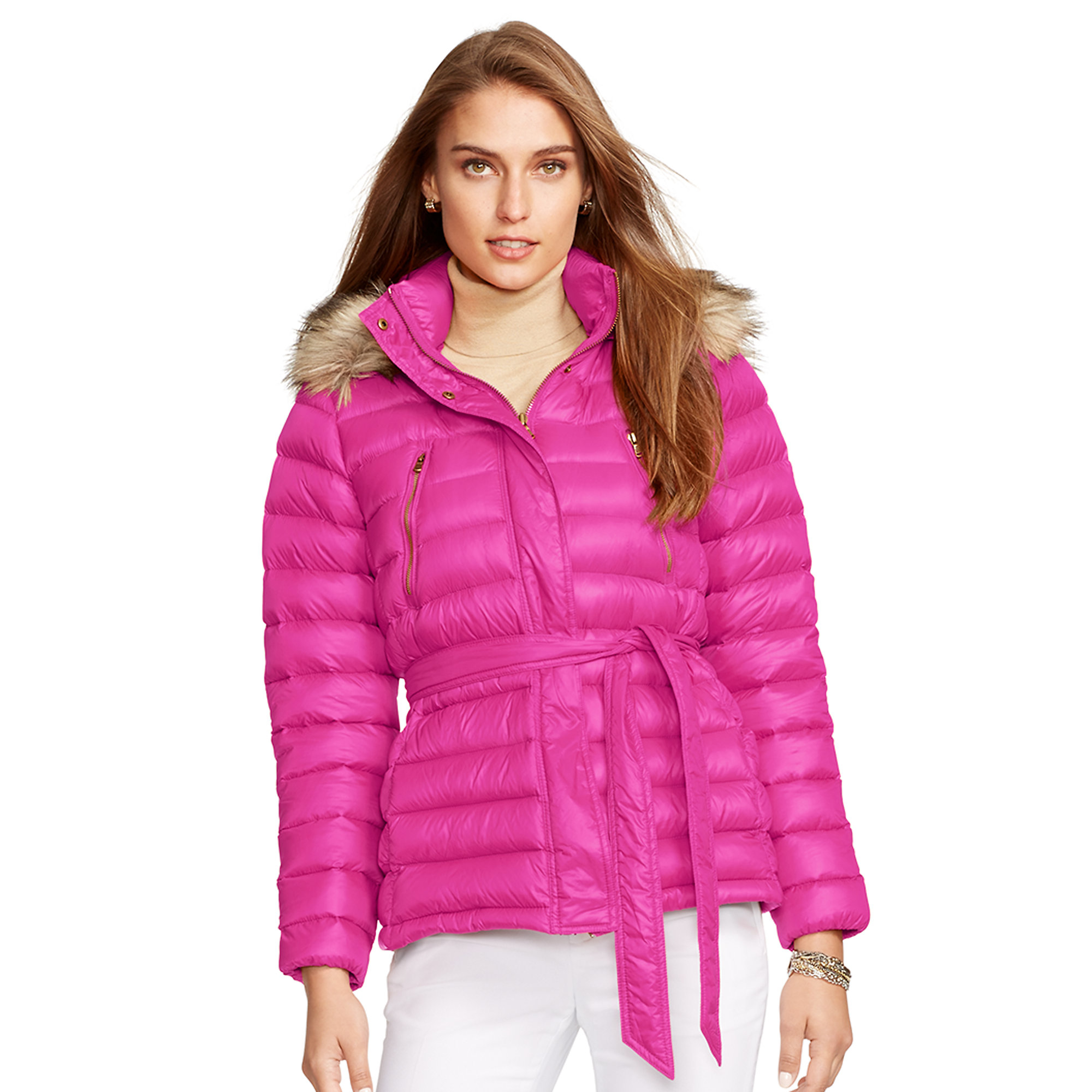 Pink Down Coat | Han Coats