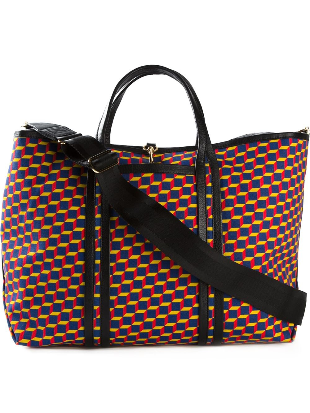 Pierre hardy Geometric Pattern Tote Bag in Multicolor (multicolour) Lyst