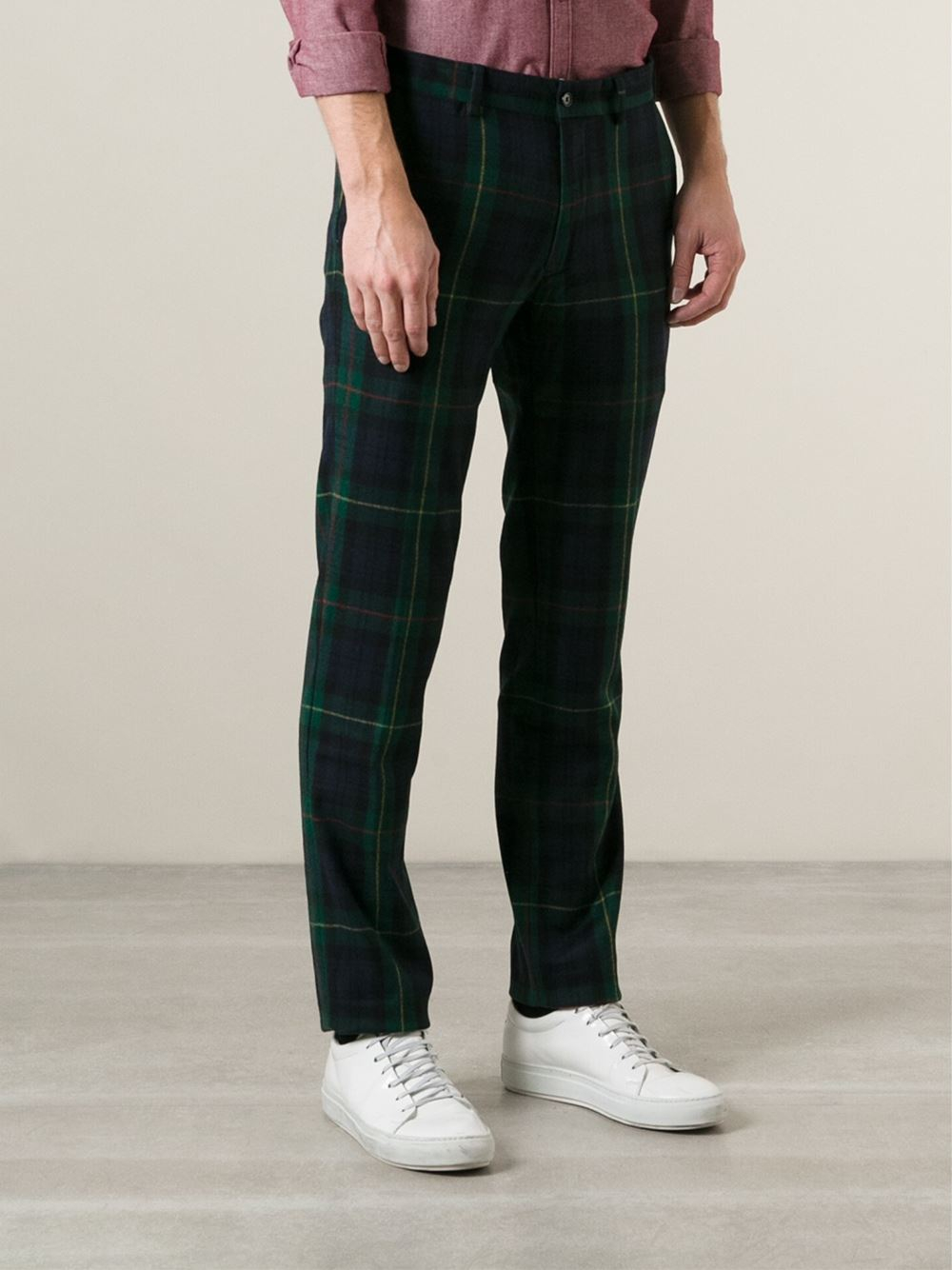 ralph lauren tartan trousers