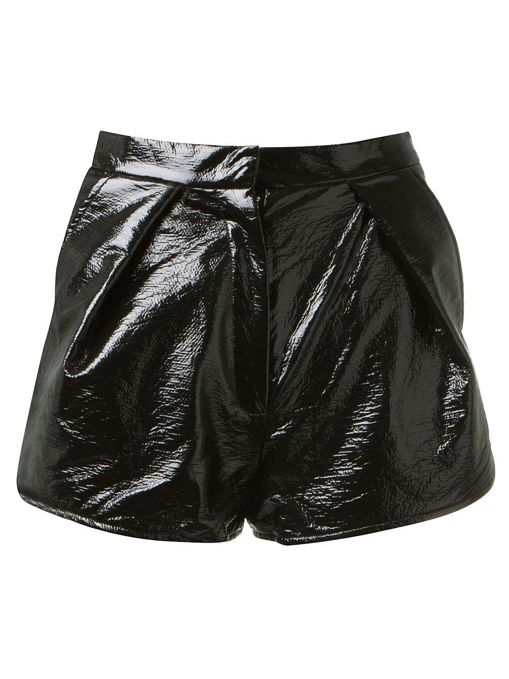 Wanda Nylon Shiny Shorts In Black Lyst 