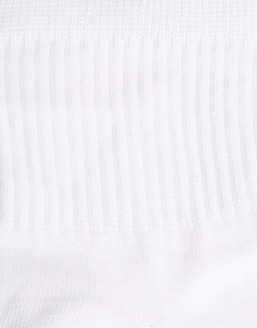 Lyst - Asos Plain Rib Socks in White