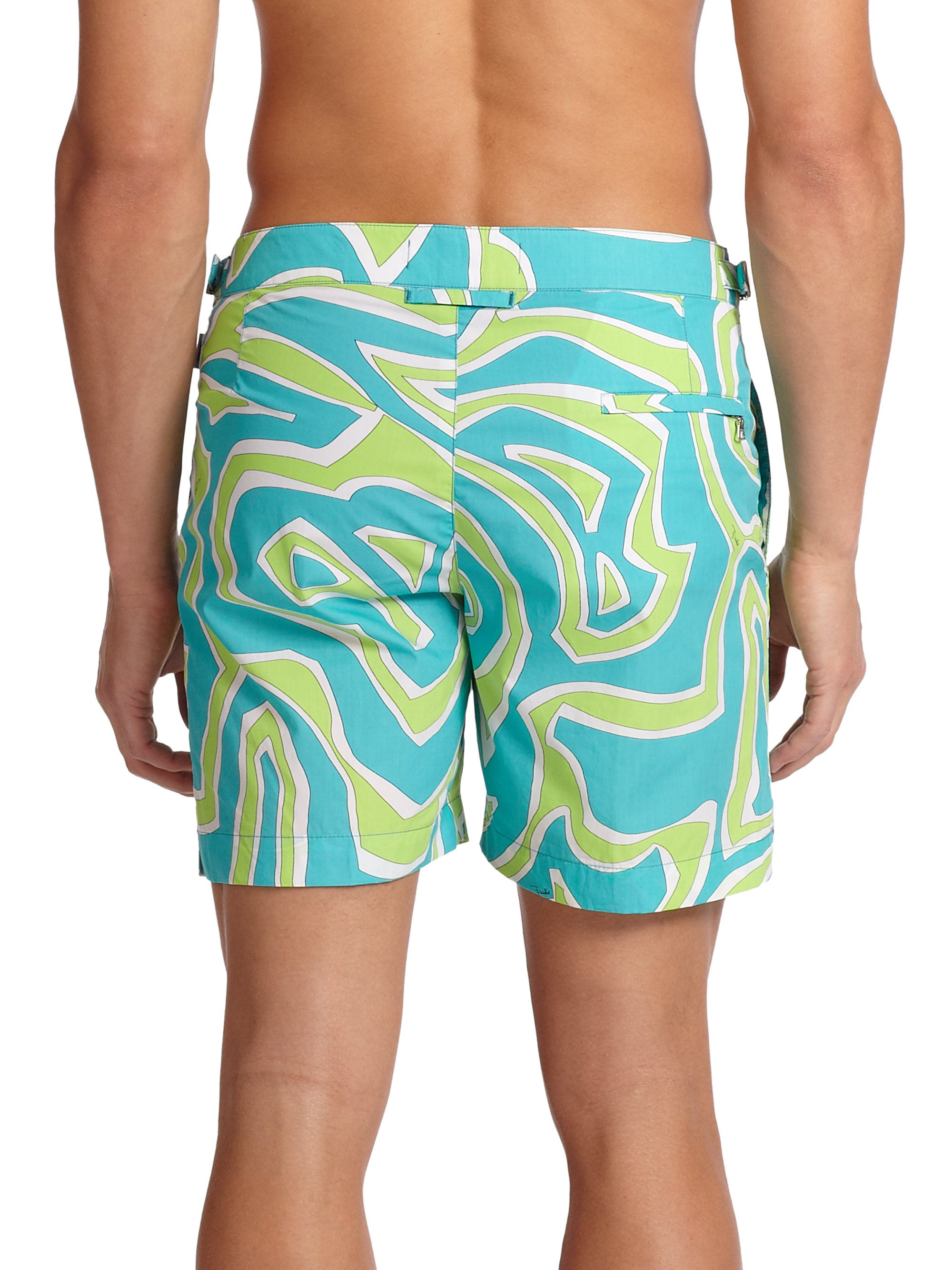 Lyst Orlebar Brown Emilio Pucci Bulldog Swim Trunks in Green for Men