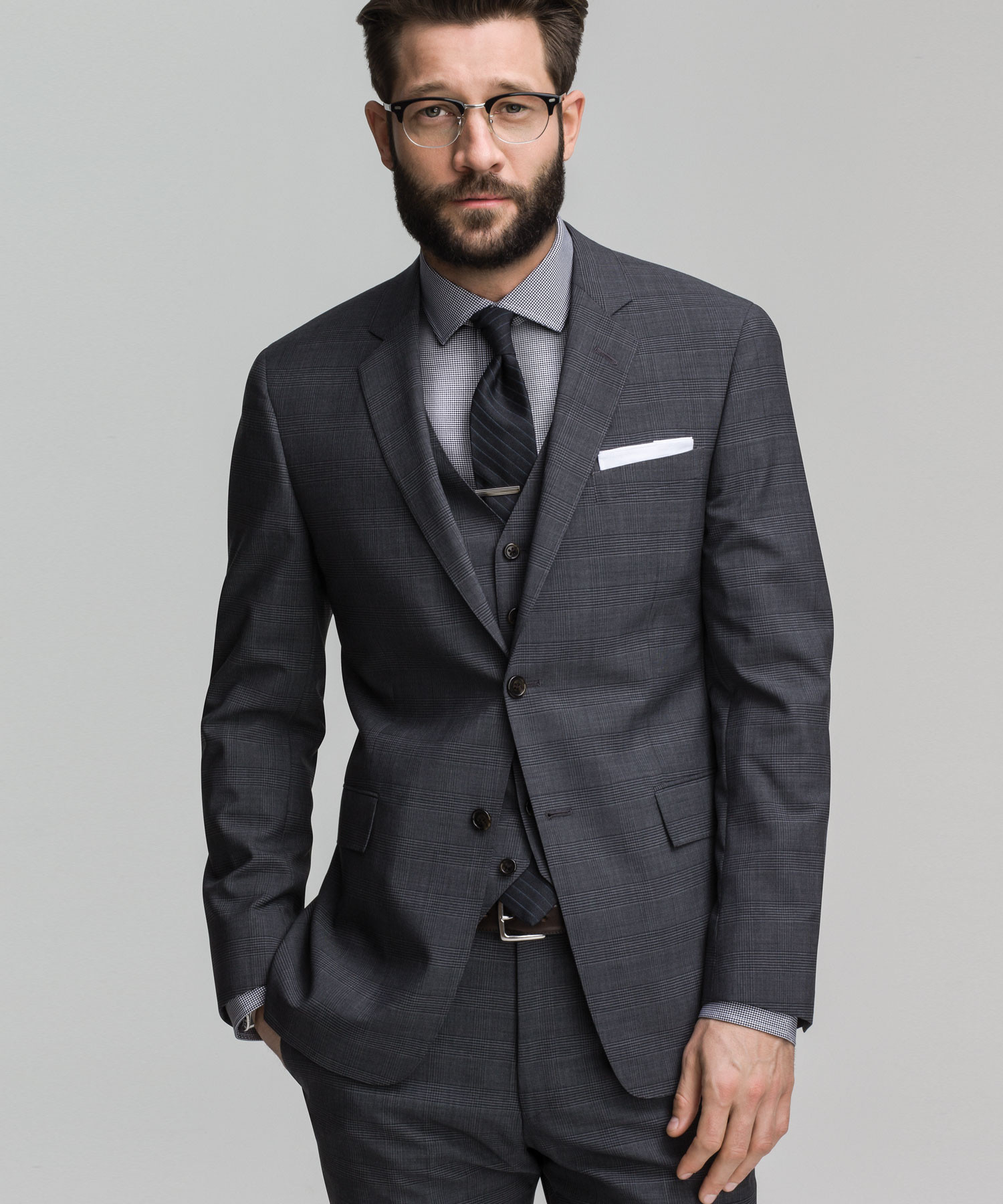 Mens Suits Grey 3 Piece The Drop Bespoke Suits Made For You Dark Grey Three Versatile 