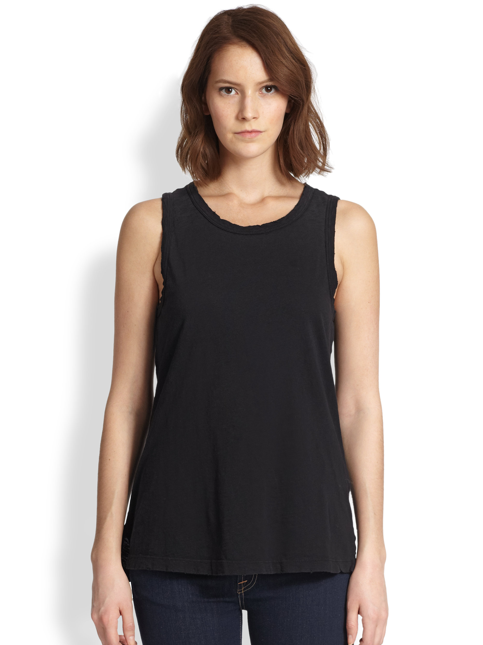 Current/elliott The Muscle Tee in Black | Lyst