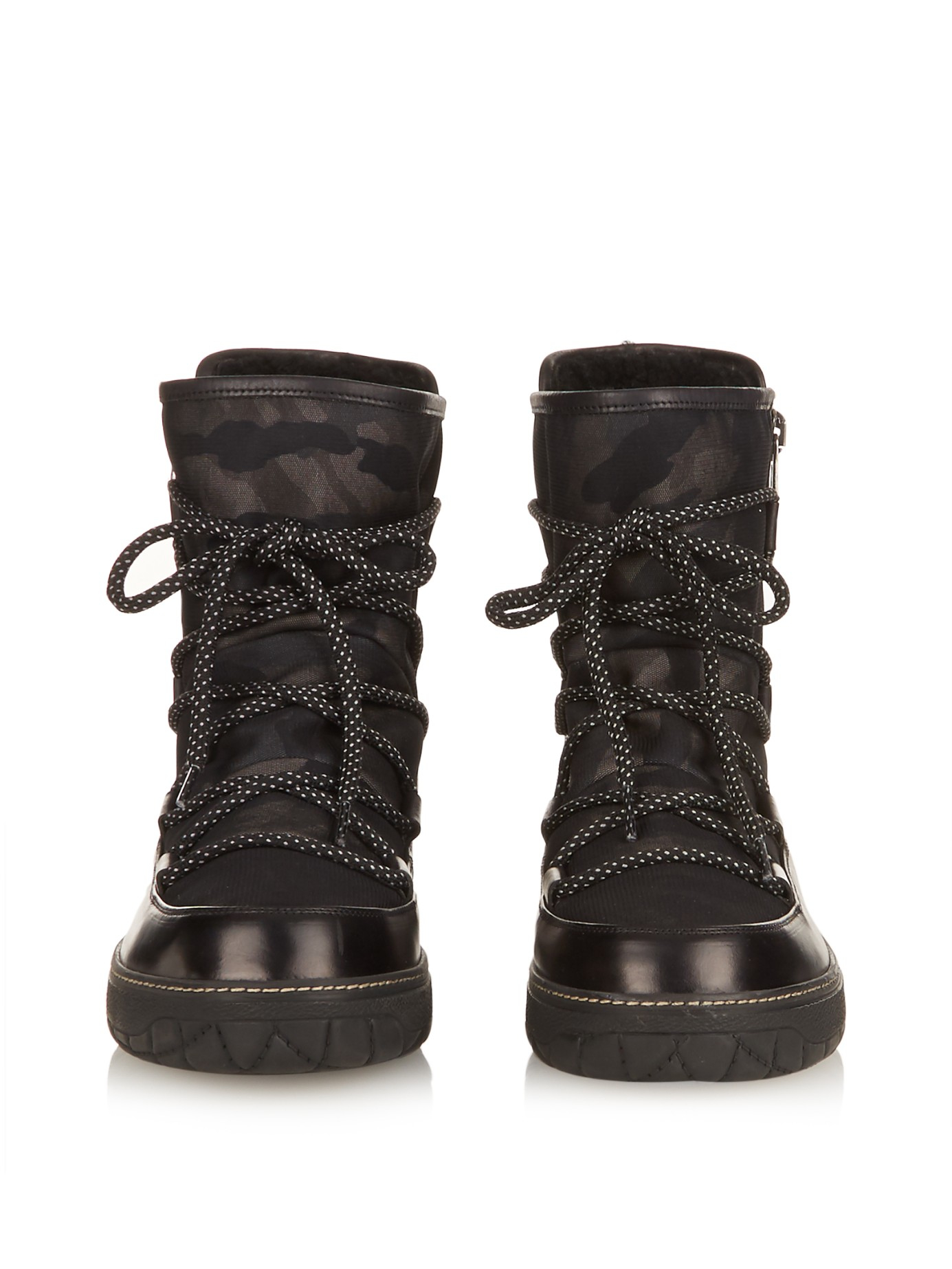 moncler boots lyst moncler feldberg camo print leather boots in moncler boots lyst moncler feldberg camo print leather boots in