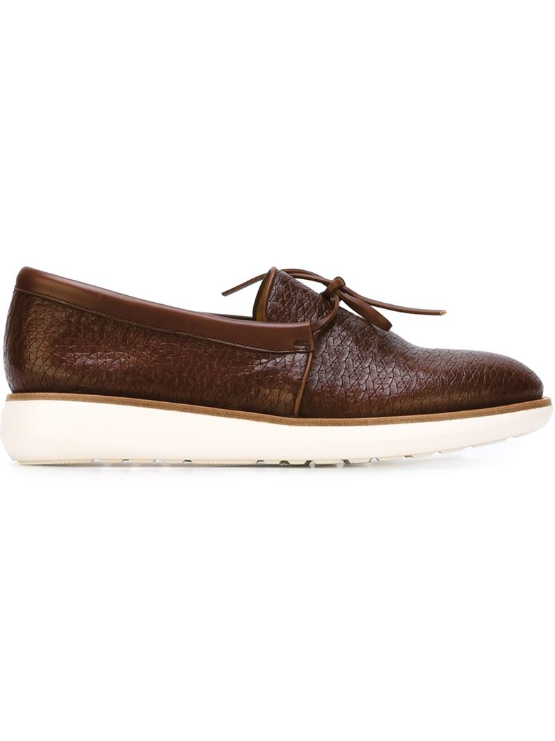armani loafers brown