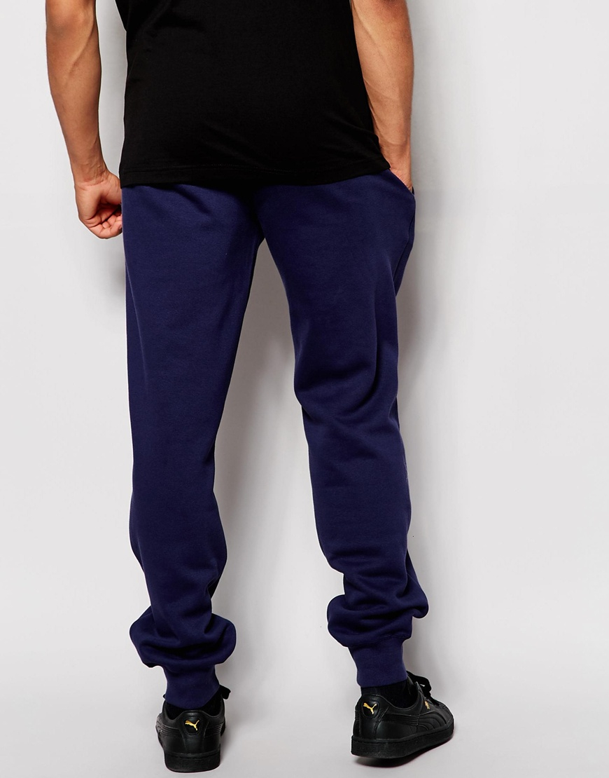 puma joggers navy blue