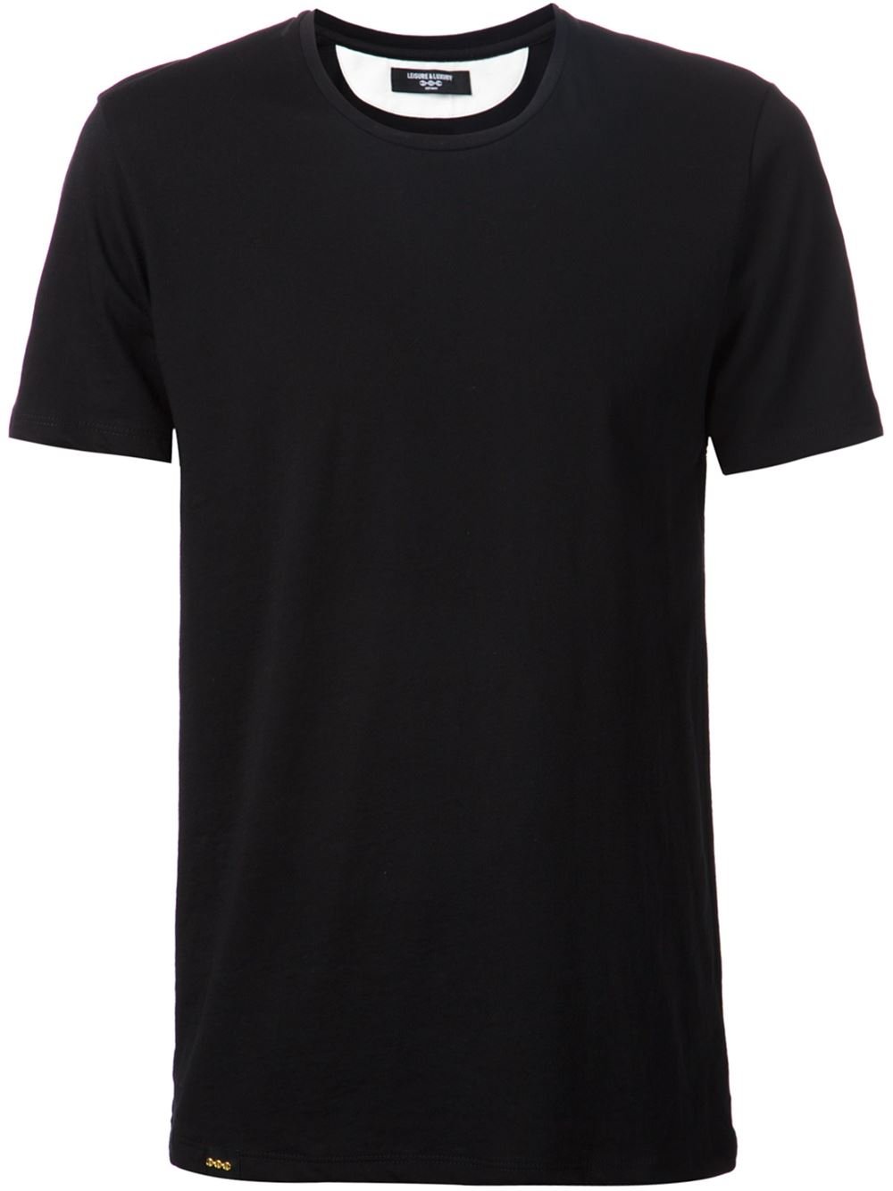 Download Hoorsenbuhs Round-Neck Cotton T-Shirt in Black for Men - Lyst