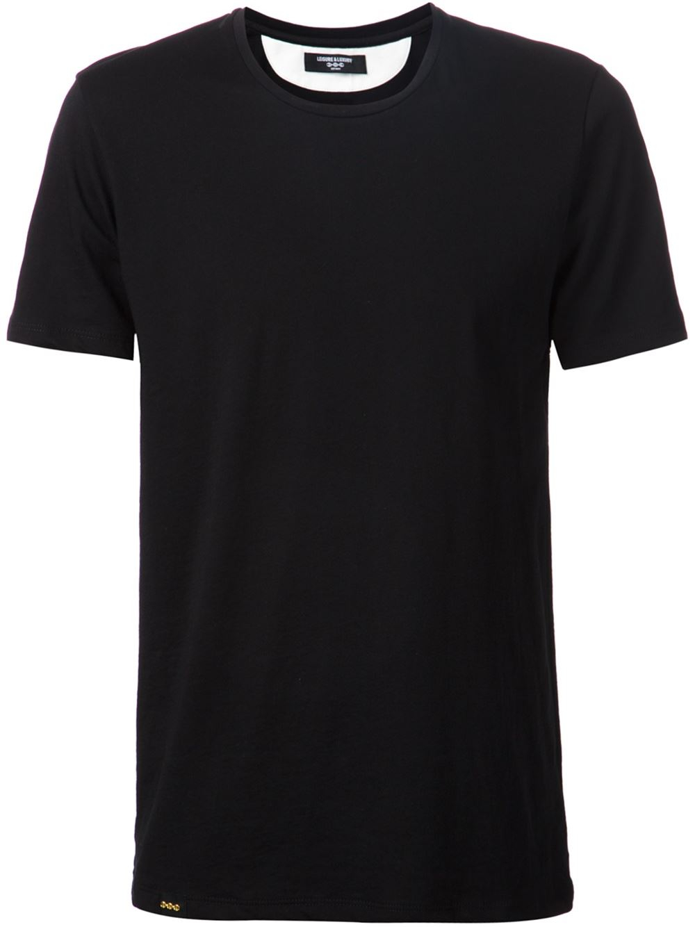 Black round neck t shirt