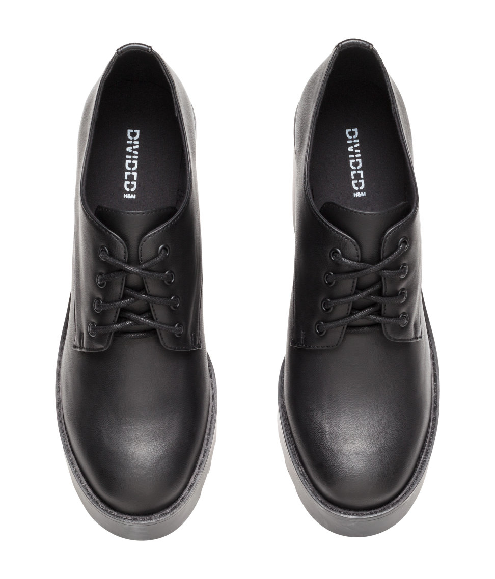 h&m black high heels