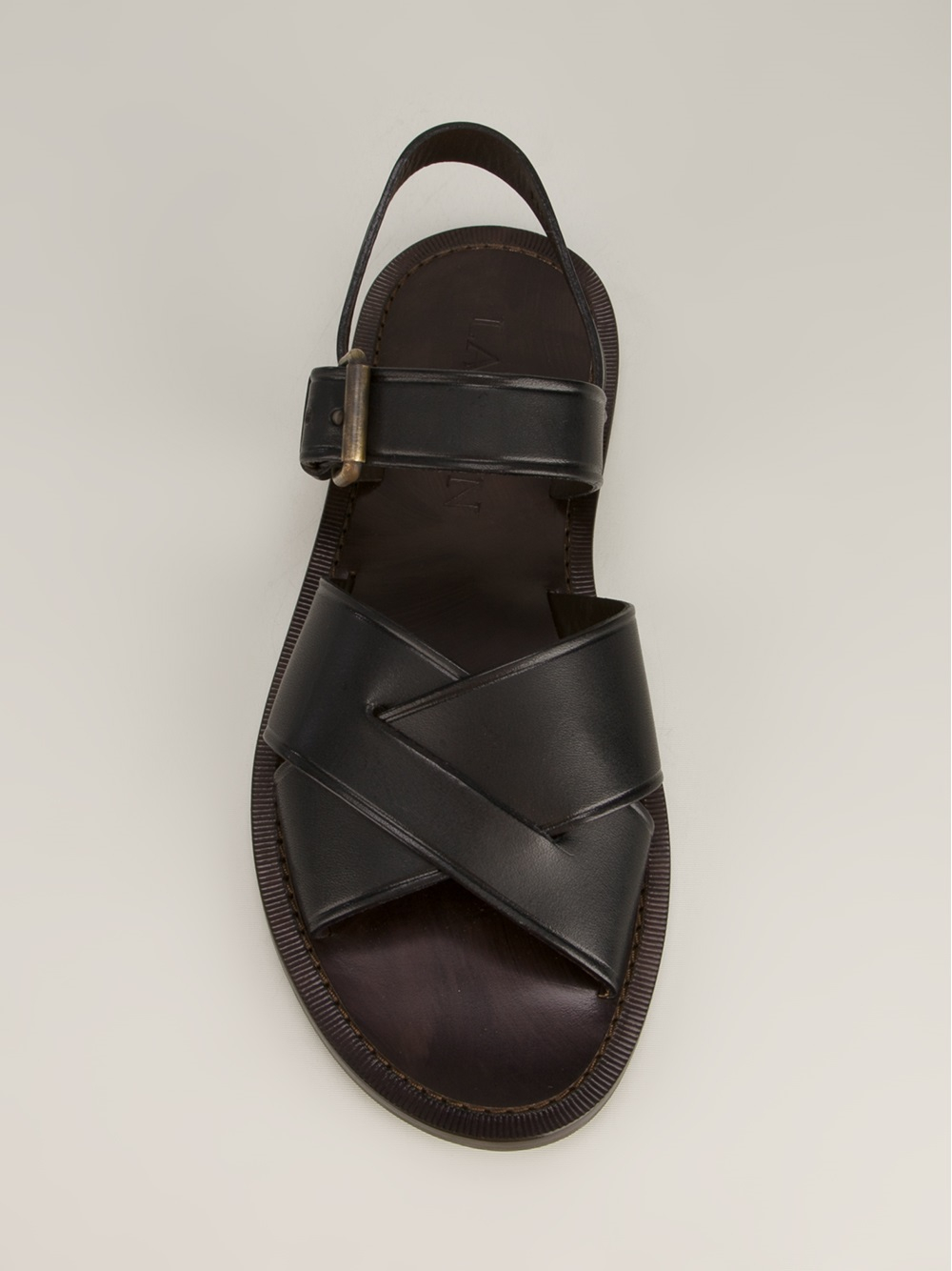 black roman sandals