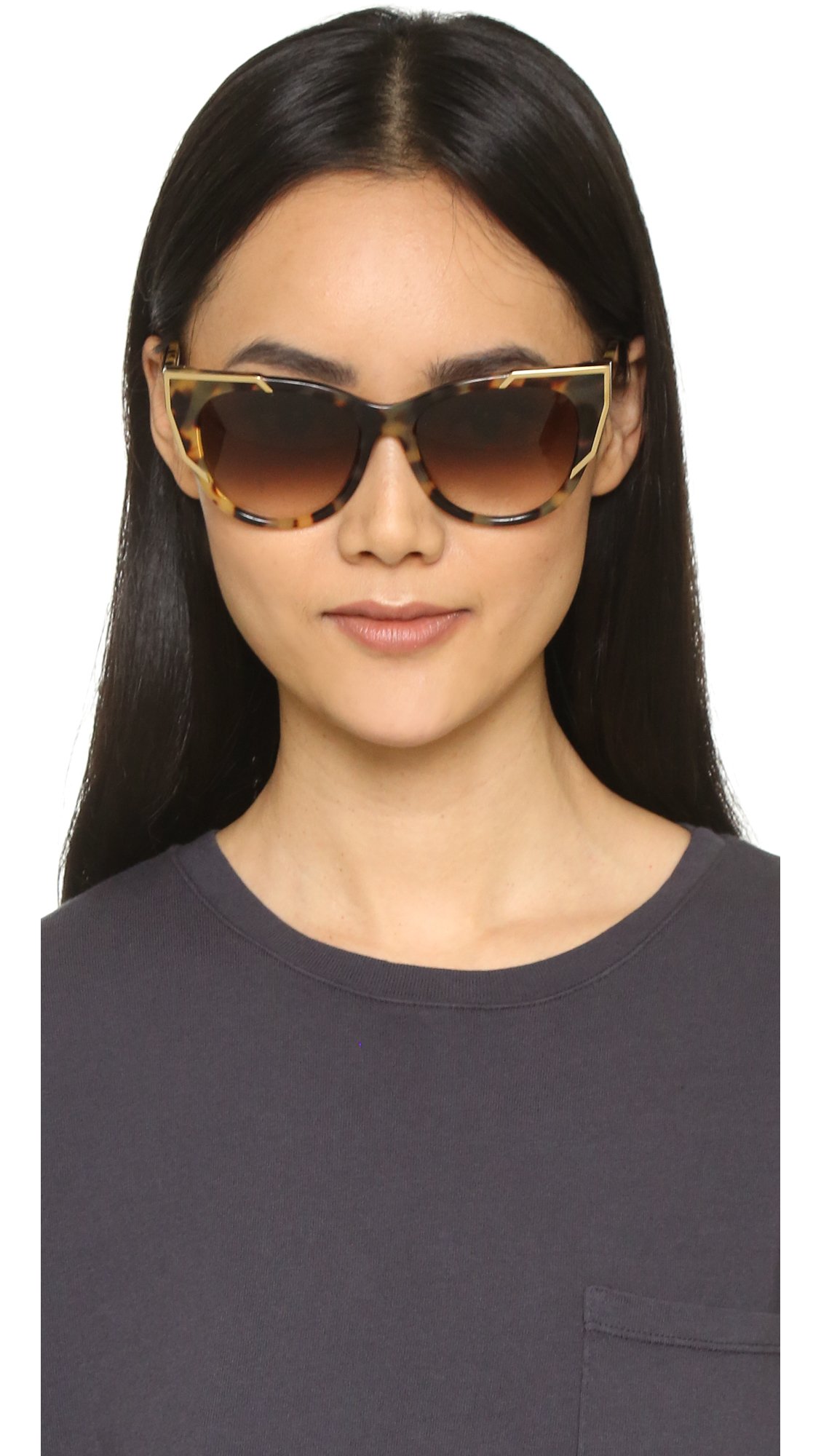 Thierry lasry Butterscotchy Sunglasses in Gray | Lyst