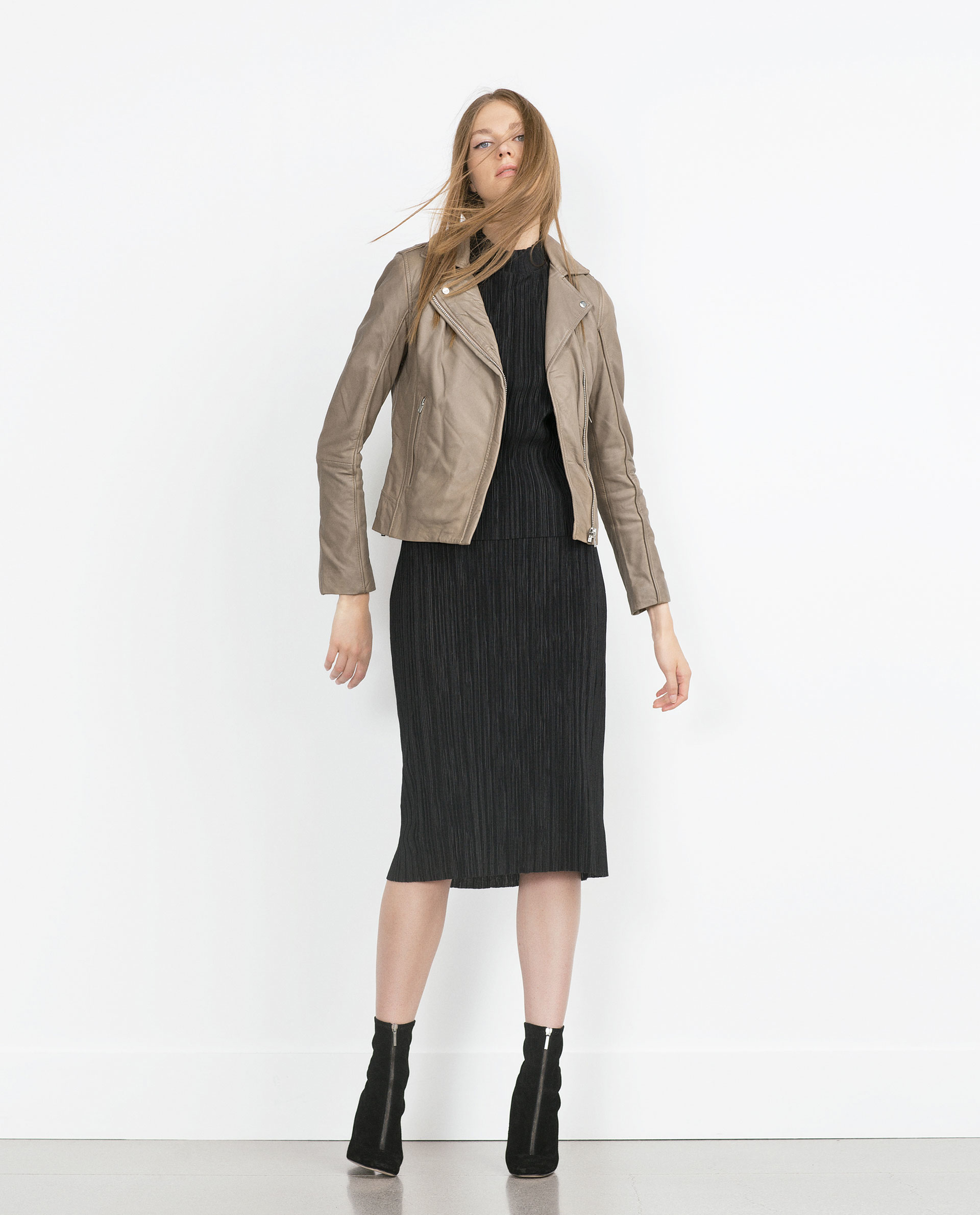 Taupe Leather Jacket Womens - Jacket To