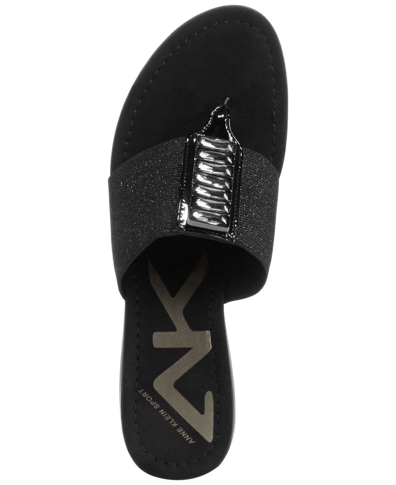 Lyst - Anne klein Ak Knohow Sport Thong Sandals in Black
