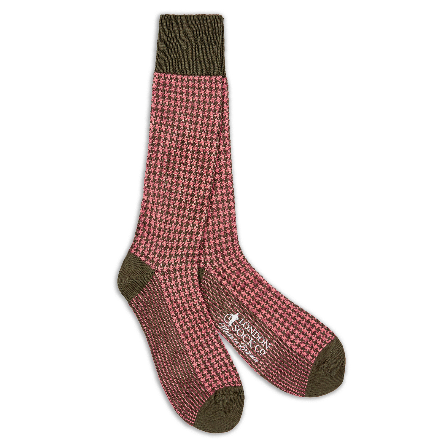 Lyst London sock company Houndstooth Pink Sock in Pink for Men