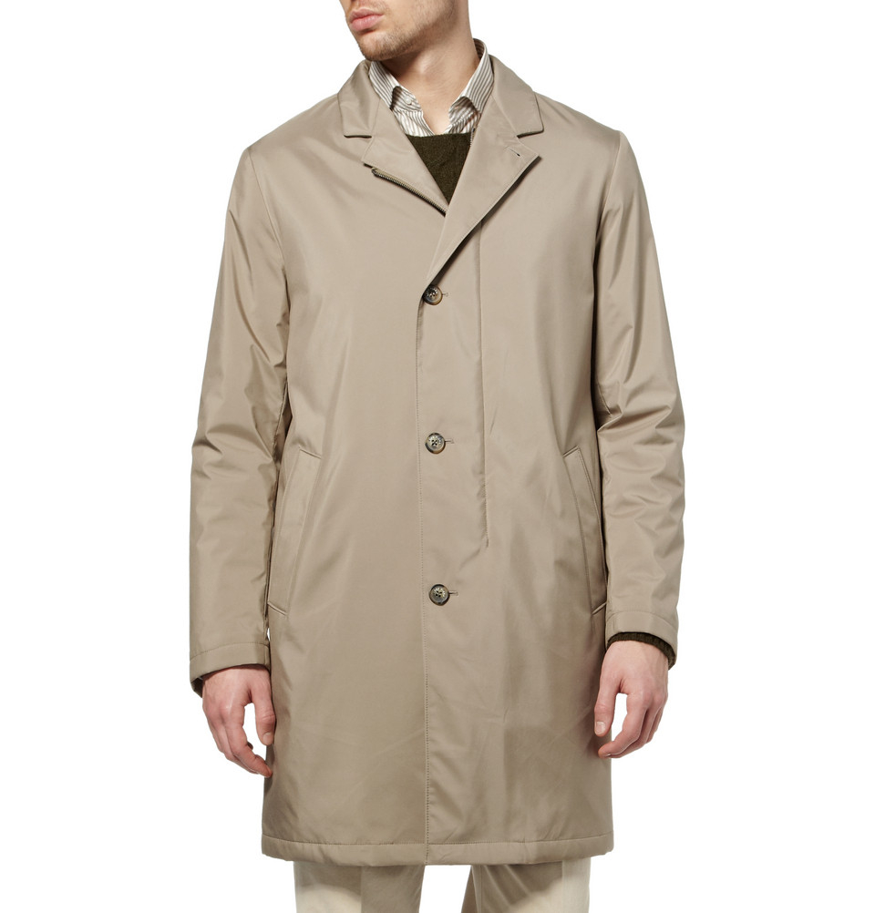Lyst - Loro Piana Storm System® Cashmere-Lined Rain Coat in Natural for Men