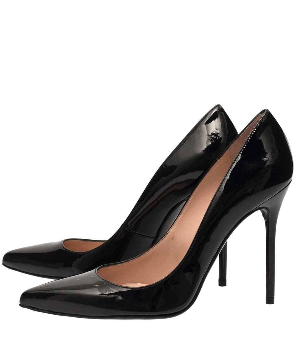 Stuart Weitzman Black Nouveau Patent Leather Stiletto Pumps Lyst 4788