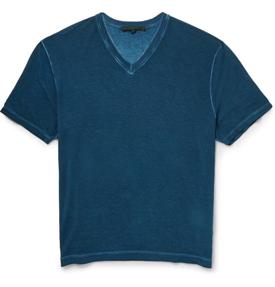 gucci v neck t shirt mens