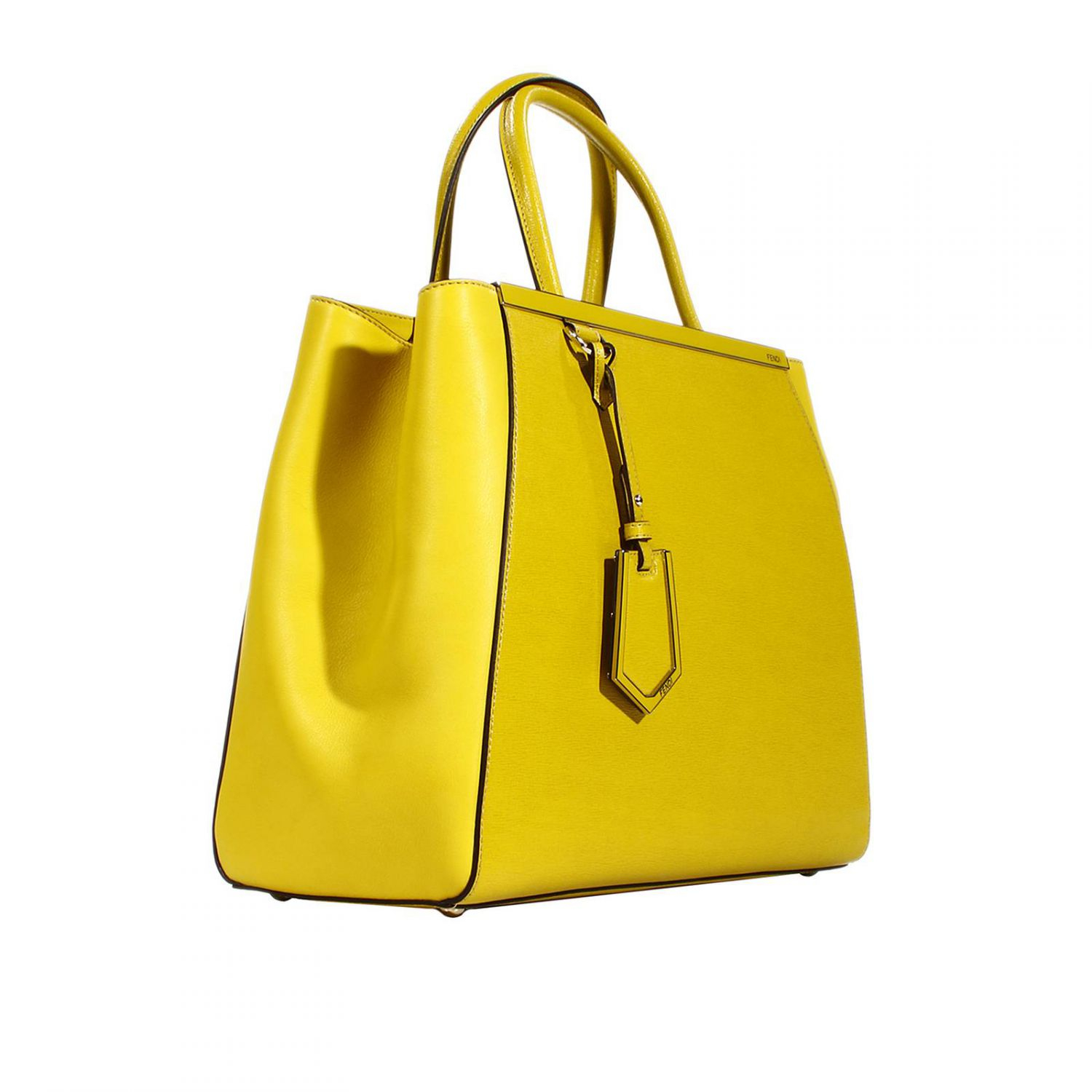 Fendi Handbag 2 Jours Medium Leather in Yellow (Yellow out of stock) | Lyst