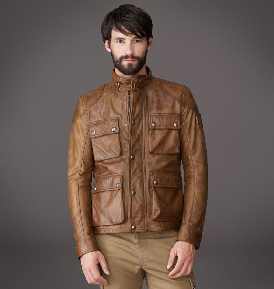 Belstaff Burgess Blouson Leather Belstaff Burgess Blouson Leather