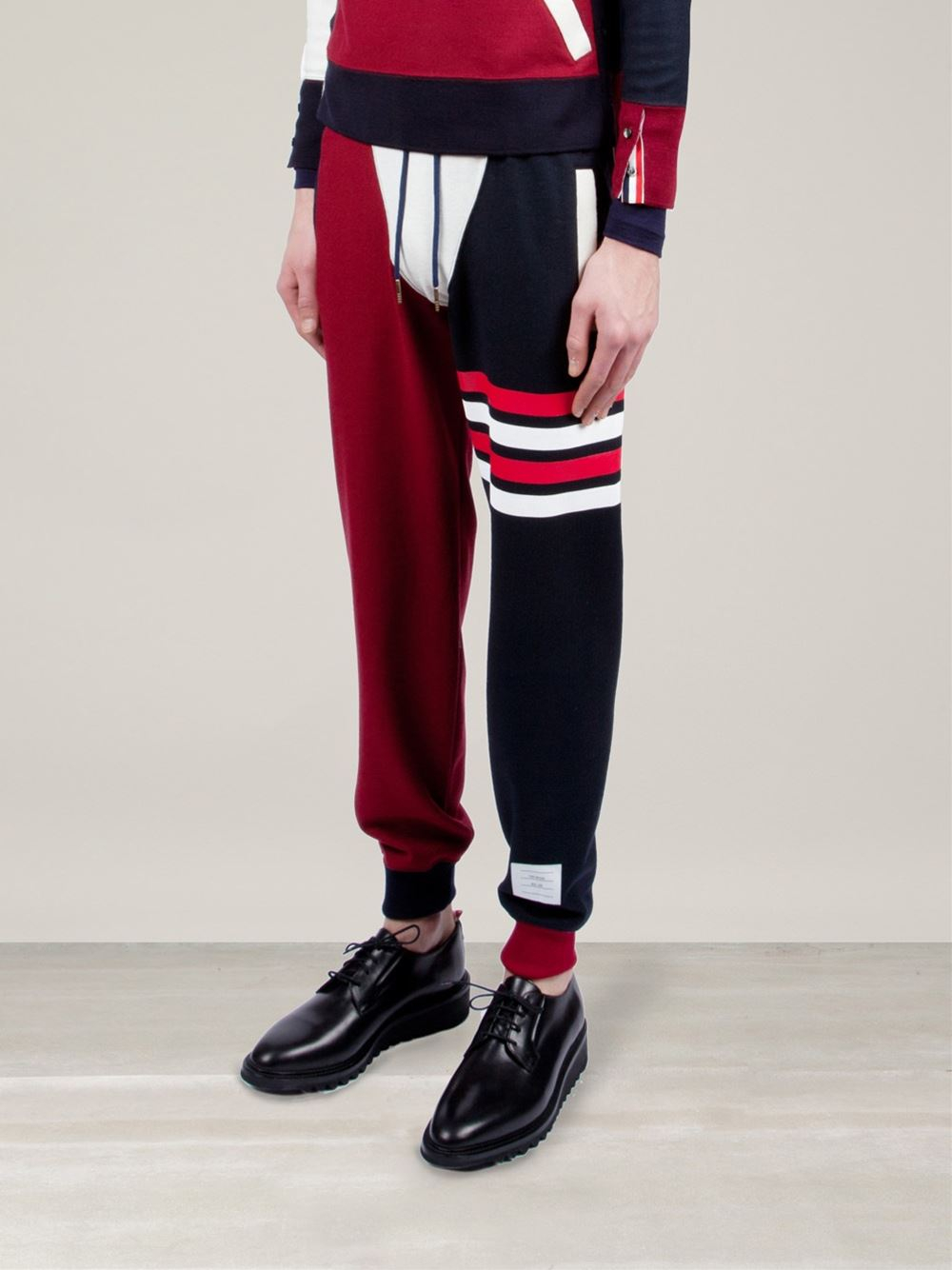 colour block track pants