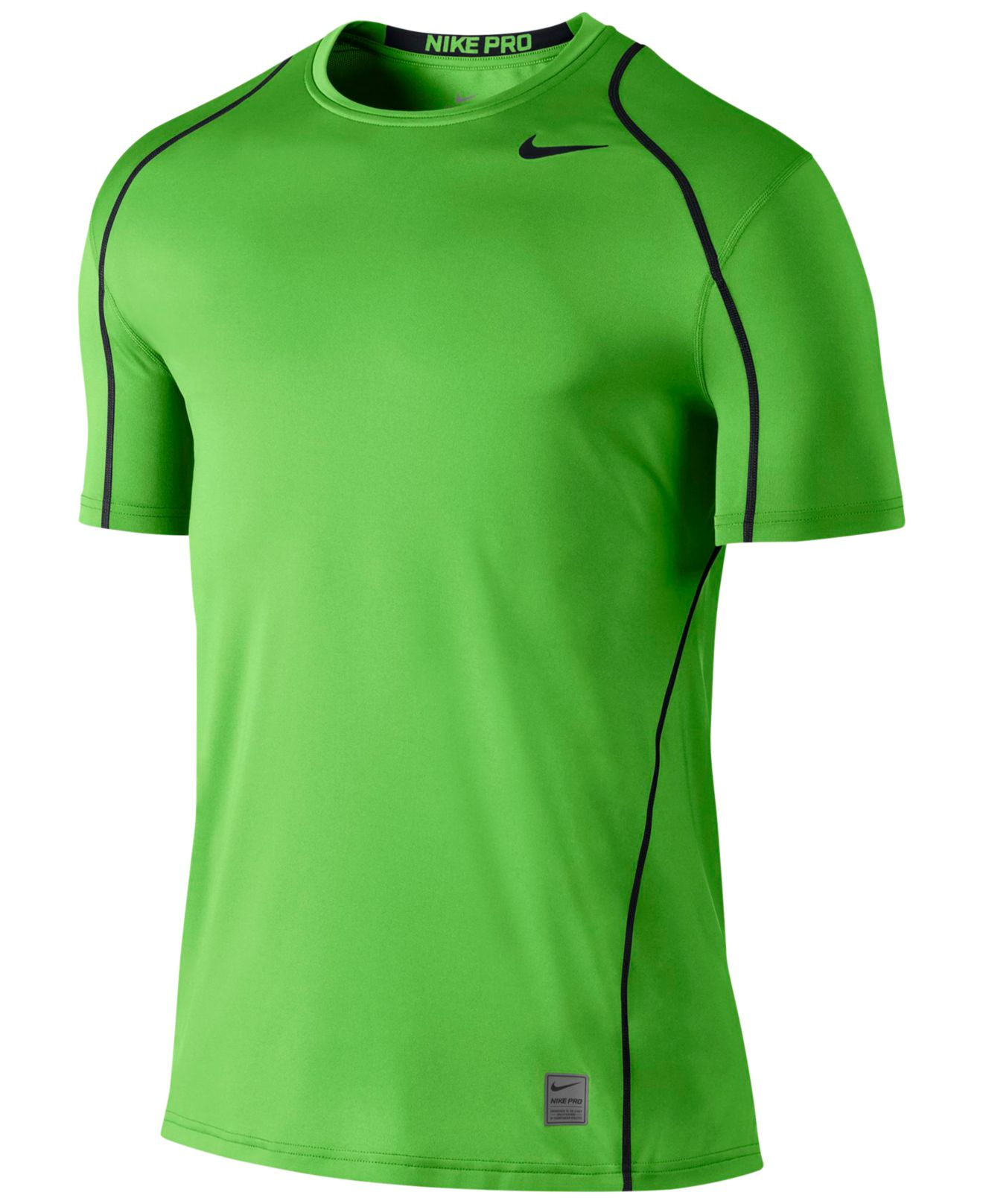 Lyst Nike Mens Pro Cool Fitted Dri Fit Shirt In Green For Men 4598