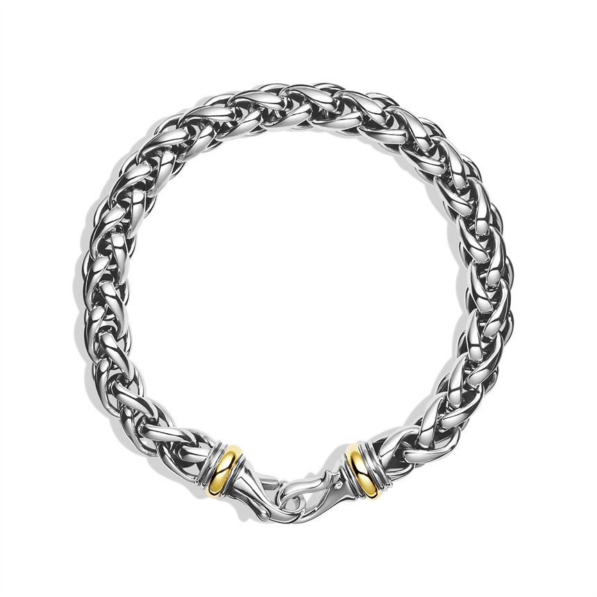 David yurman Large Wheat Chain Bracelet with Gold in Metallic for Men ...
