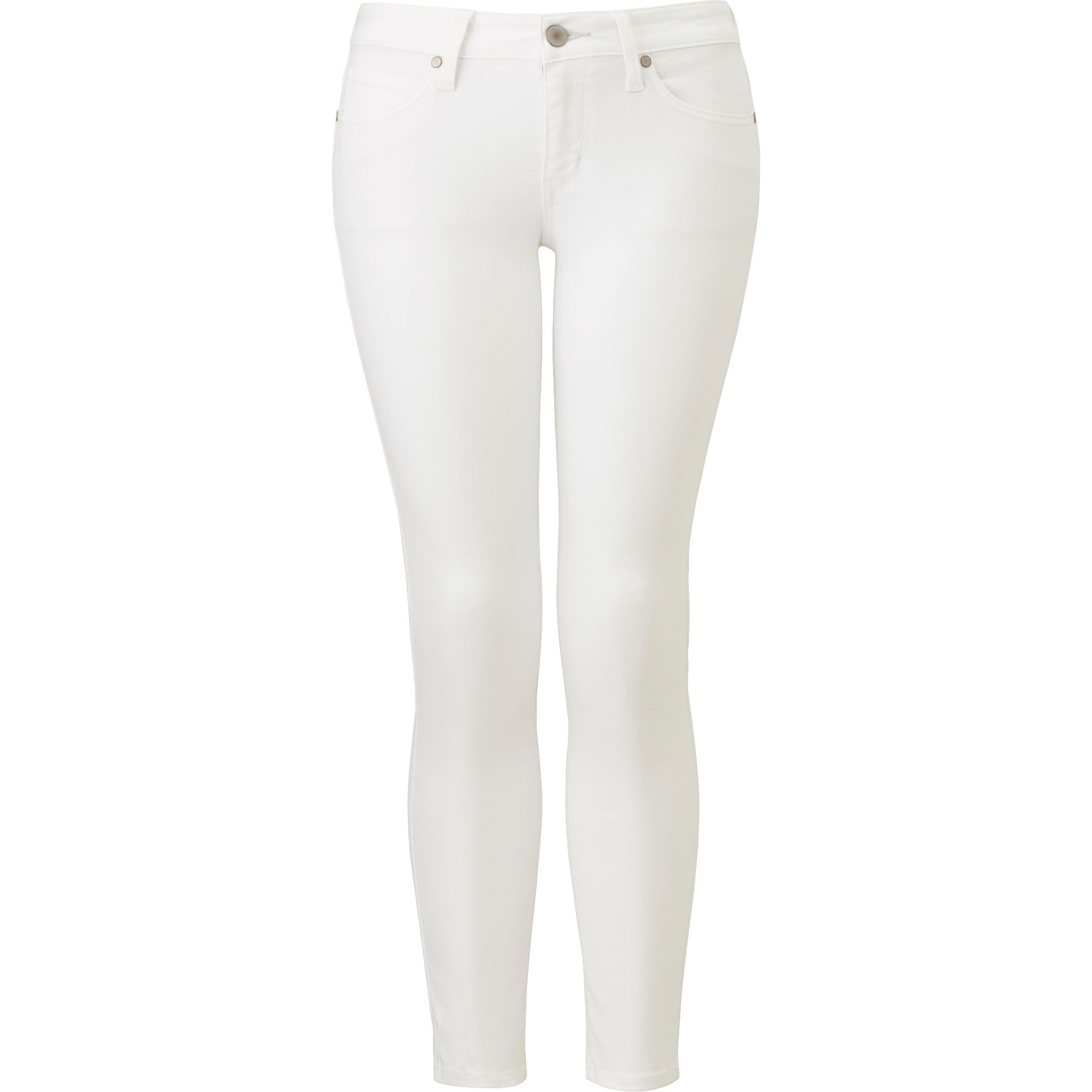 Uniqlo Women Ultra Stretch Ankle Jeans in White (OFF WHITE) | Lyst