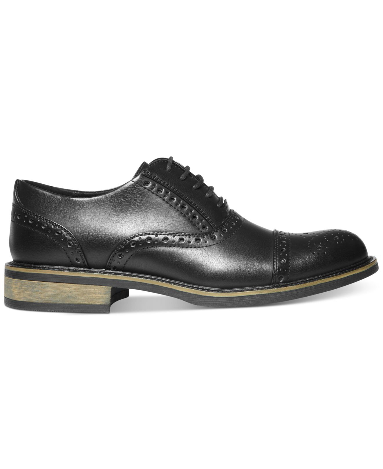 Lyst - Steve madden Madden Ziggy Cap Toe Dress Shoes in Black for Men