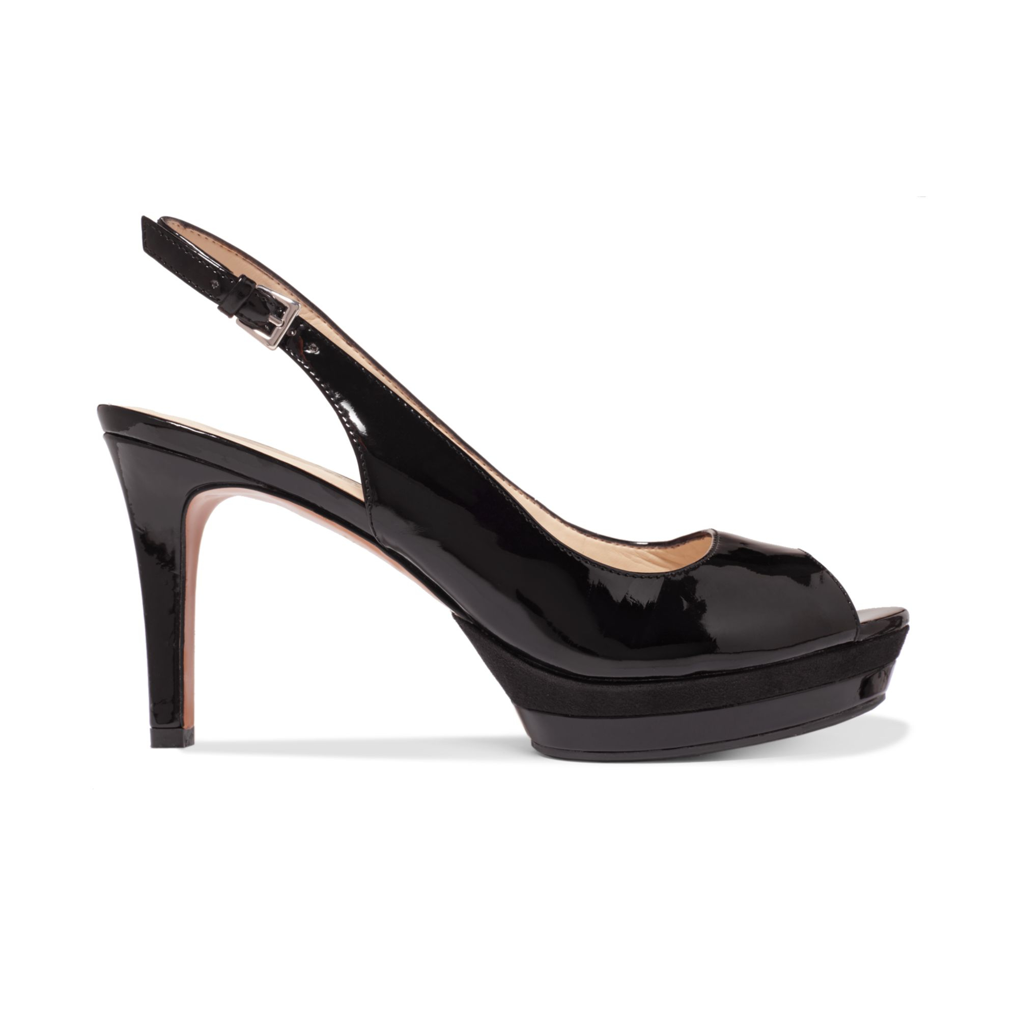 Lyst - Nine West Able Slingback Platform Pumps in Black