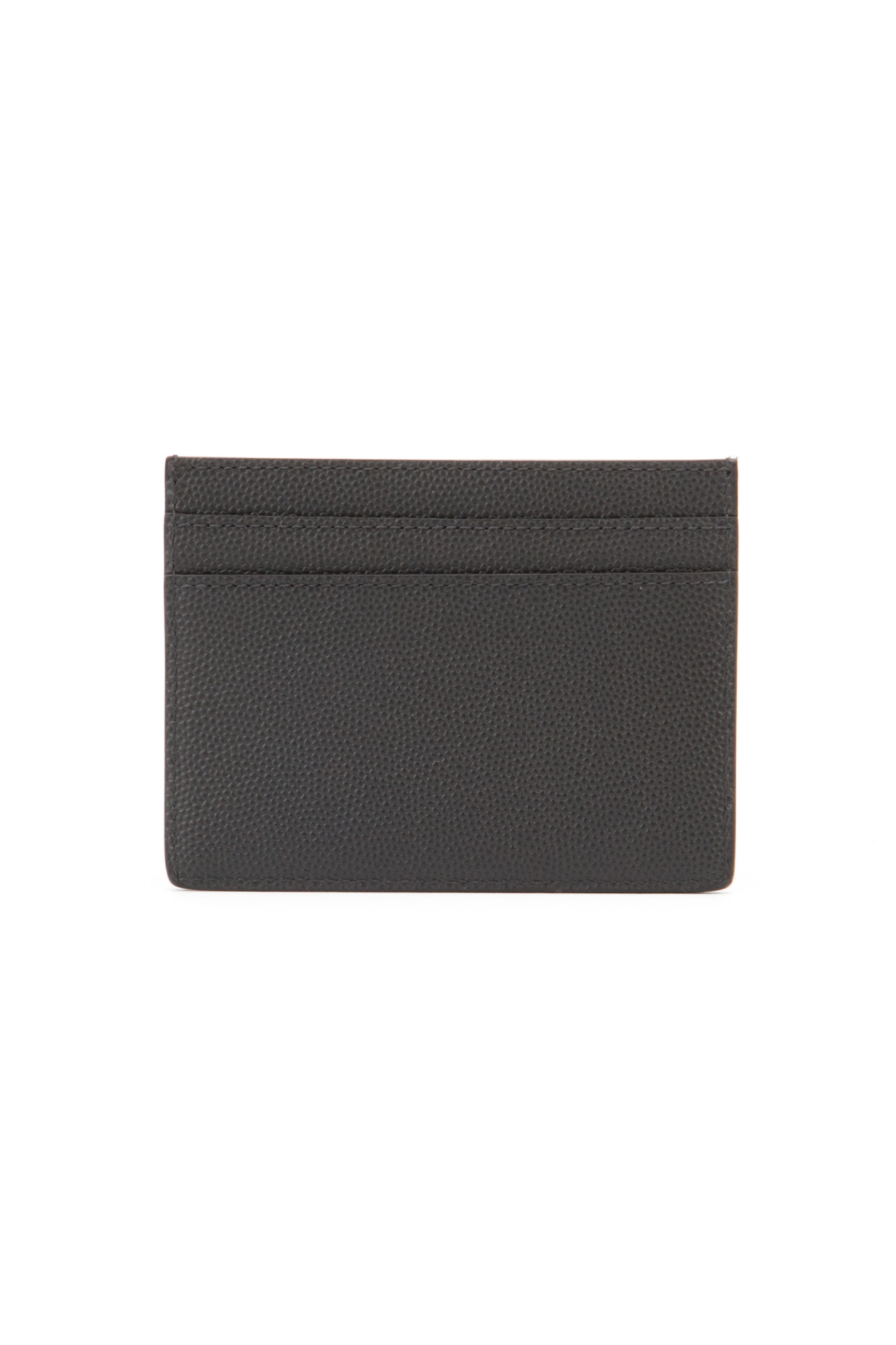 Saint laurent Ysl Grained Leather Cardholder in Black for Men ...  