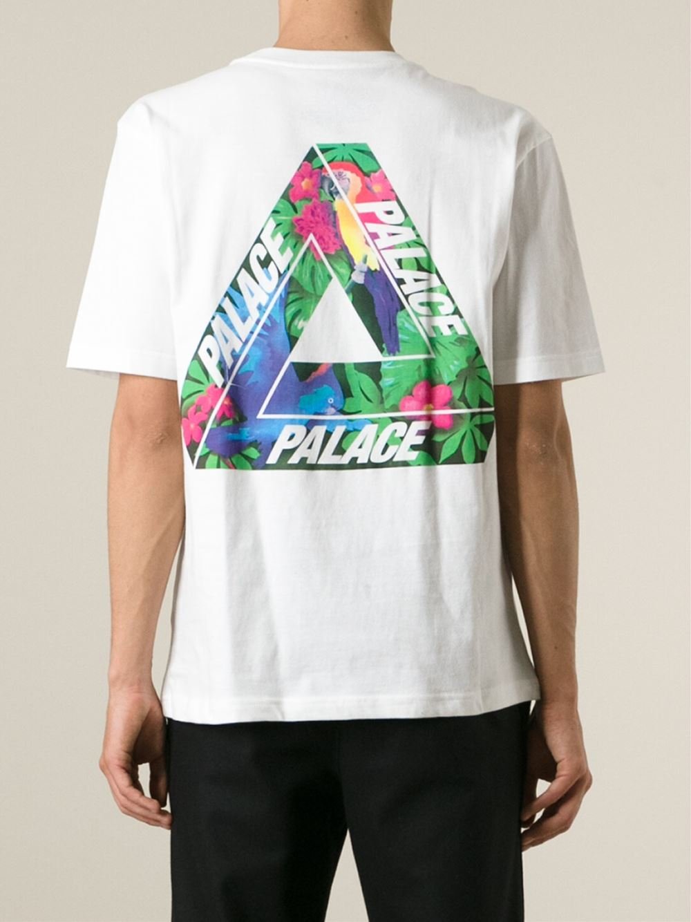 Palace Logo T-Shirt in White for Men - Lyst