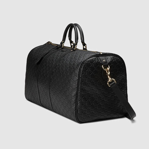 black gucci duffle