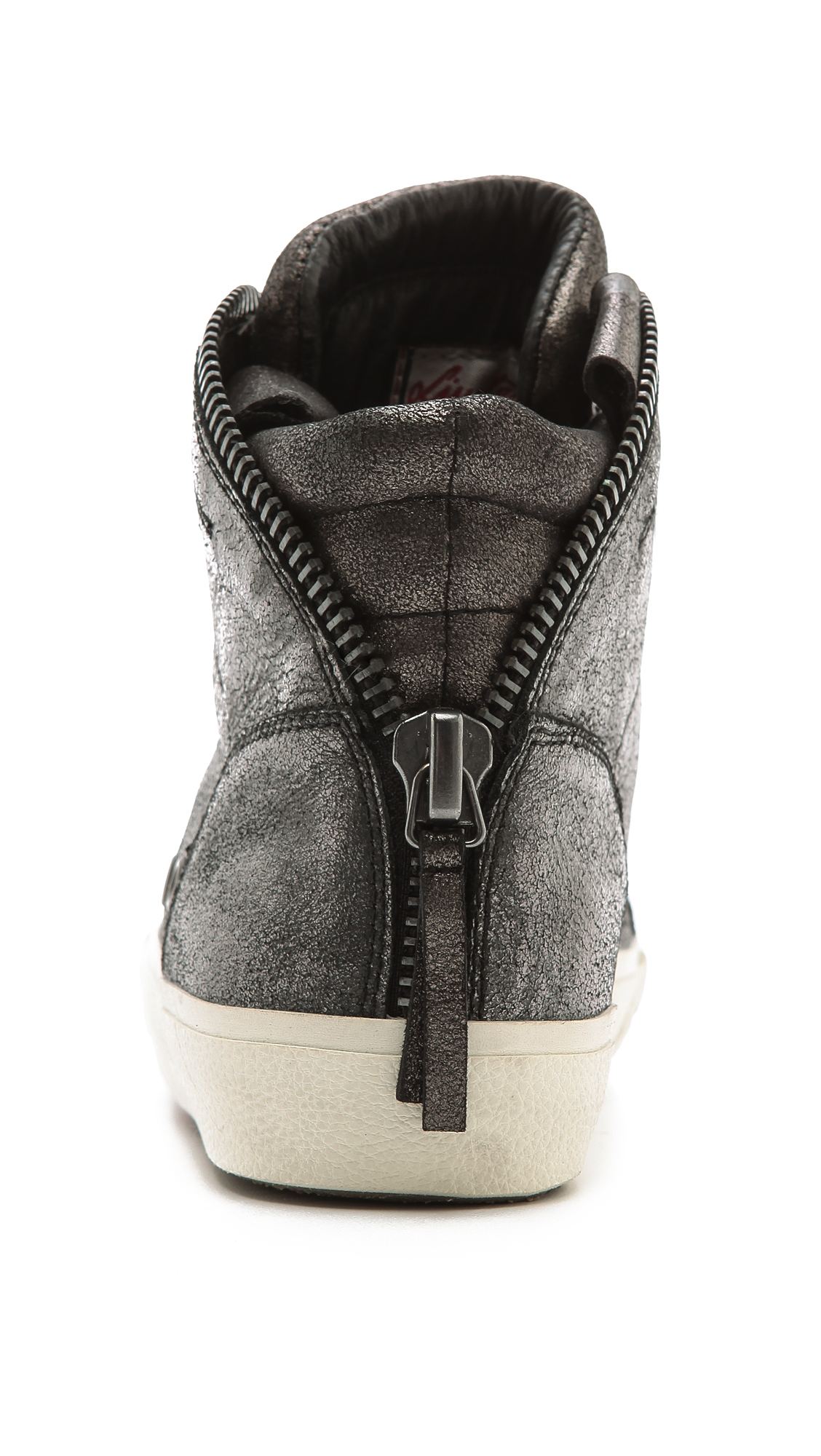 ash jagger canvas platform zip sneakers
