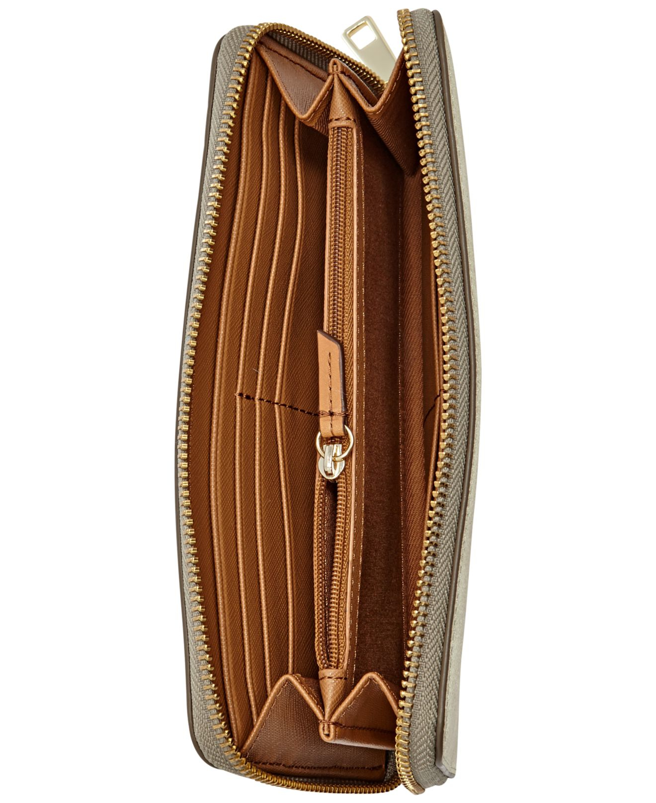 Lyst Fossil Sydney Zip Clutch Wallet in Metallic