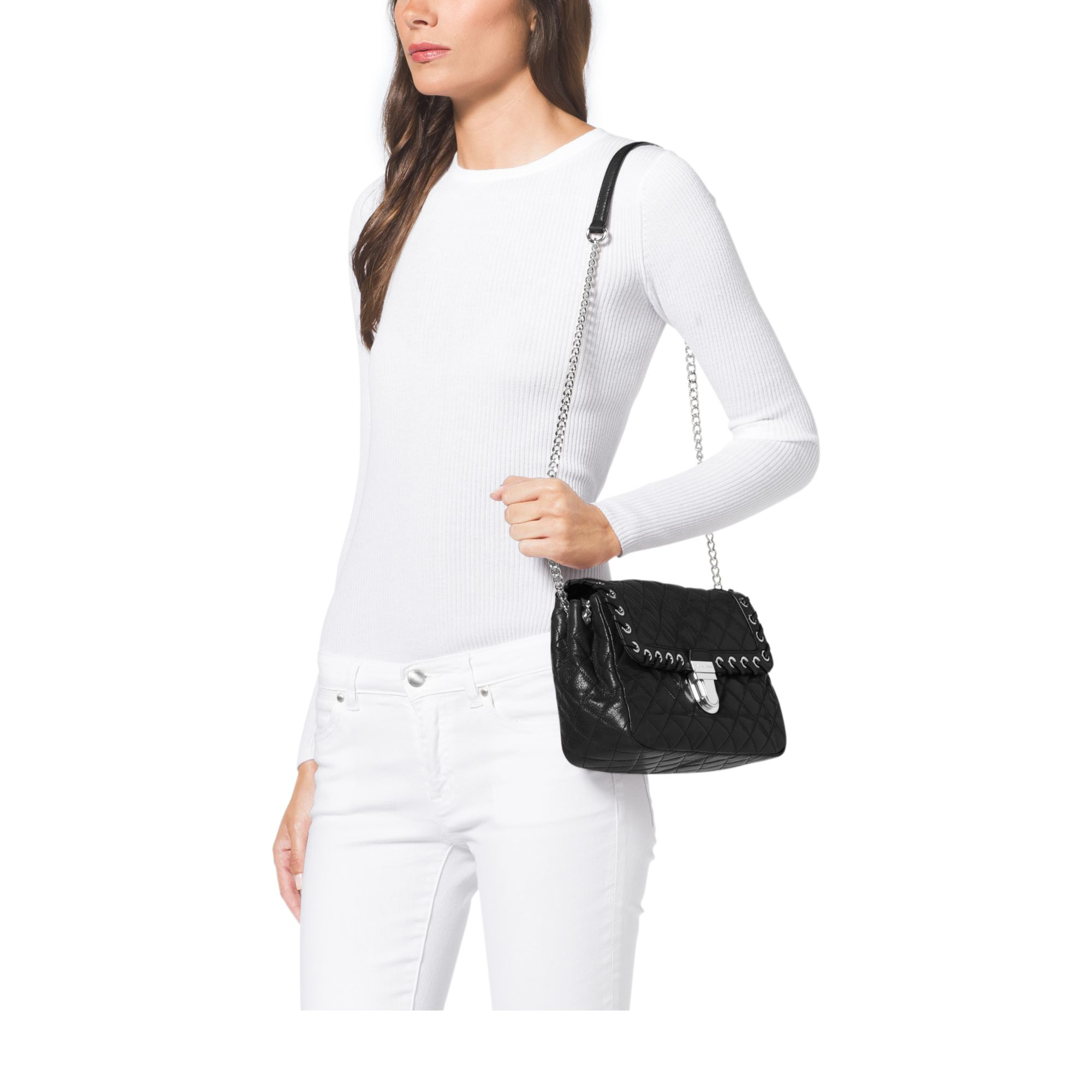 Michael Kors Sloan Black Quilted Bag