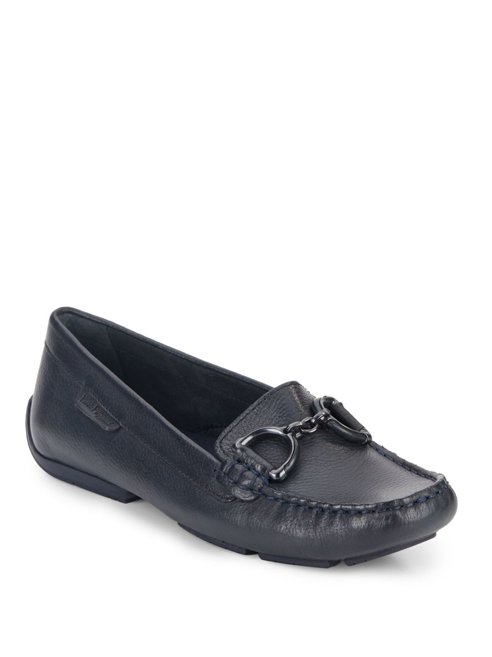 Hush puppies Cora Leather Loafers in Blue (navy) - Save 53% | Lyst